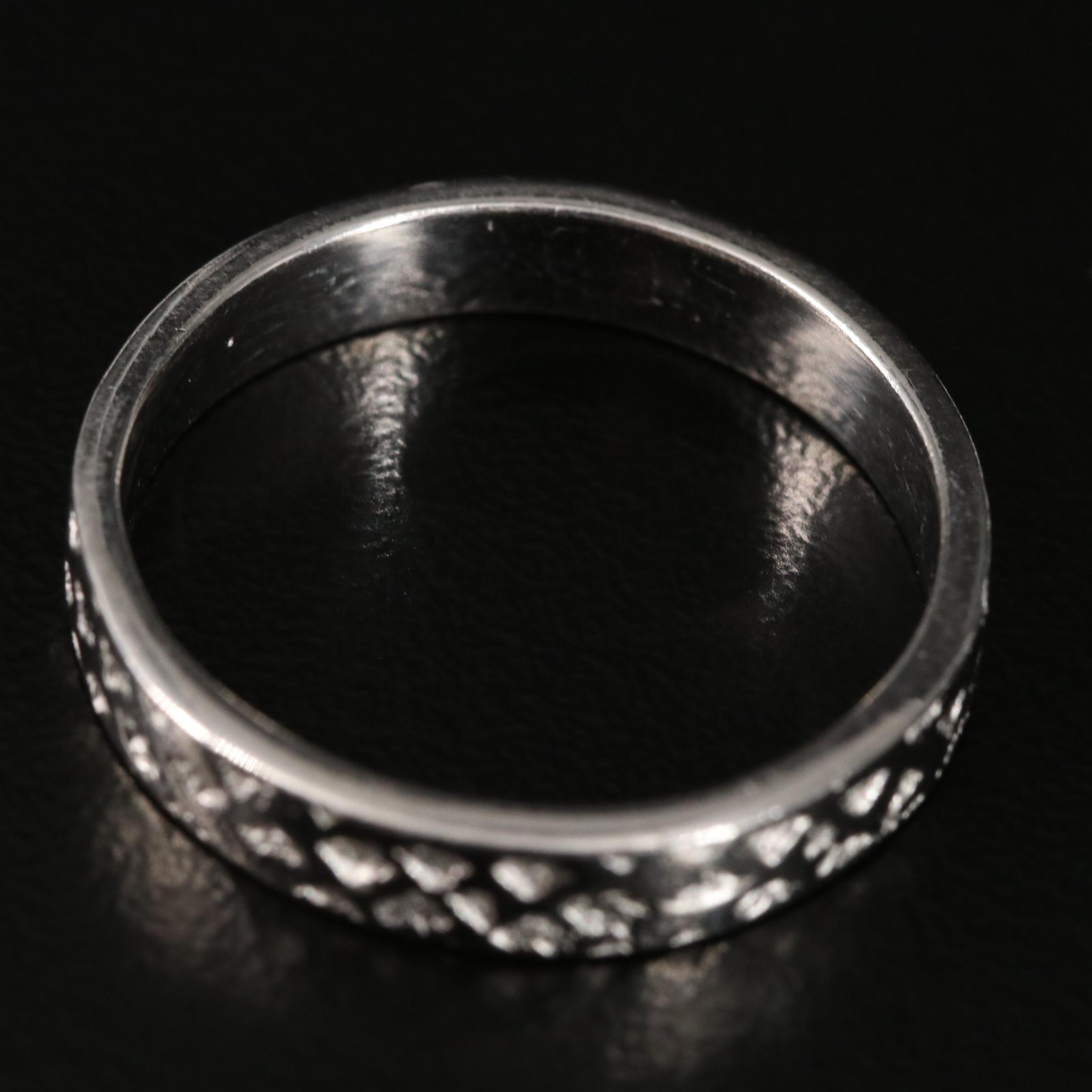Sterling Textured Band