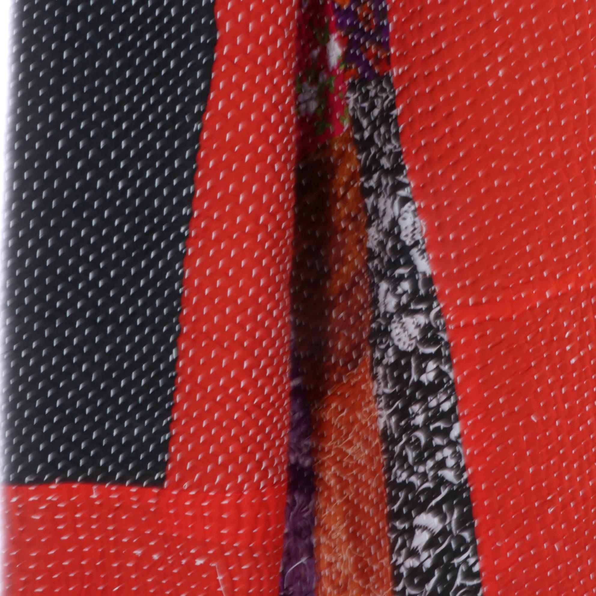 Hand-Pieced and Stitched Patchwork Coat in Cotton