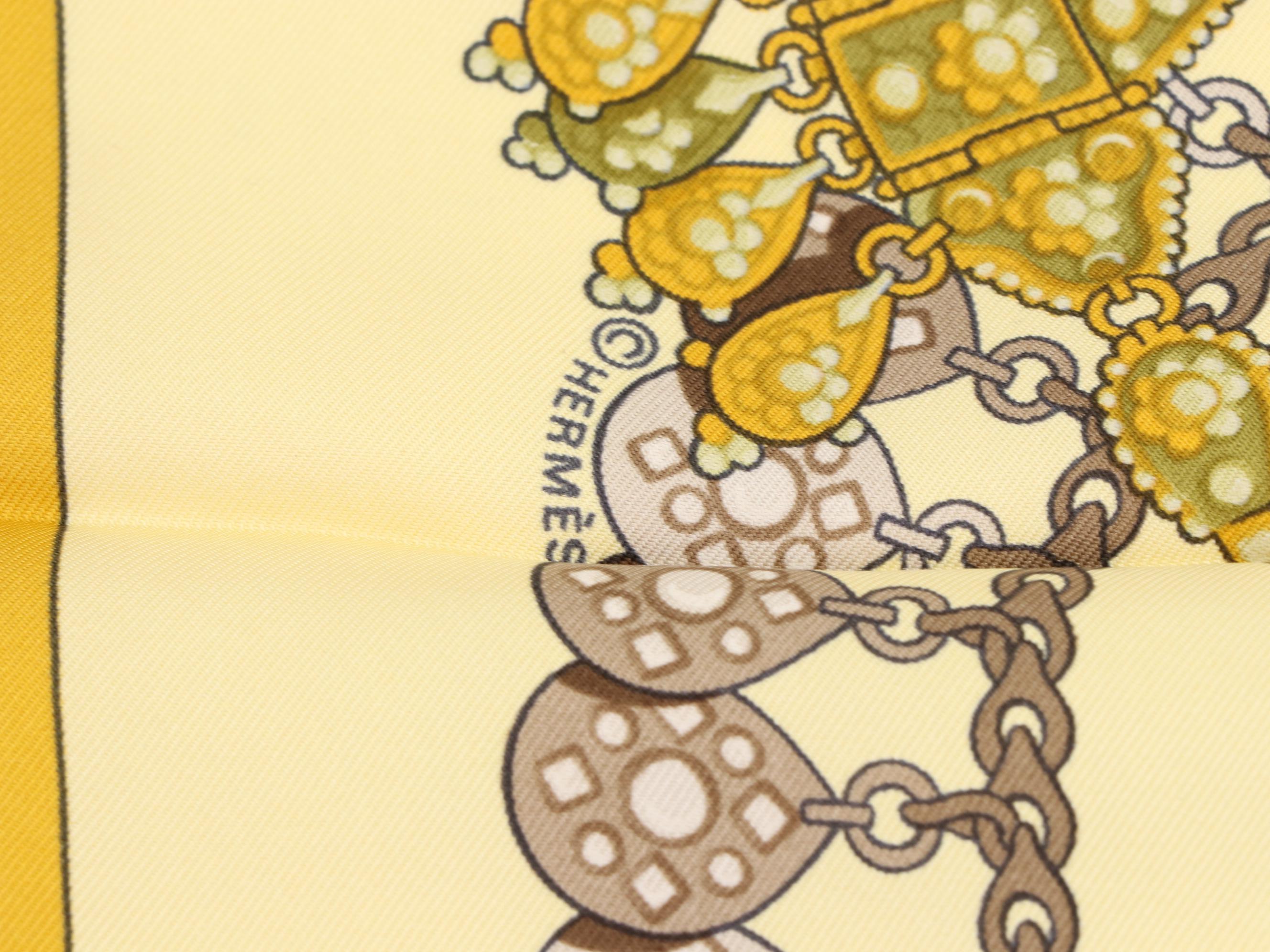 Hermès "Kosmima" Scarf 90 in Silk Twill