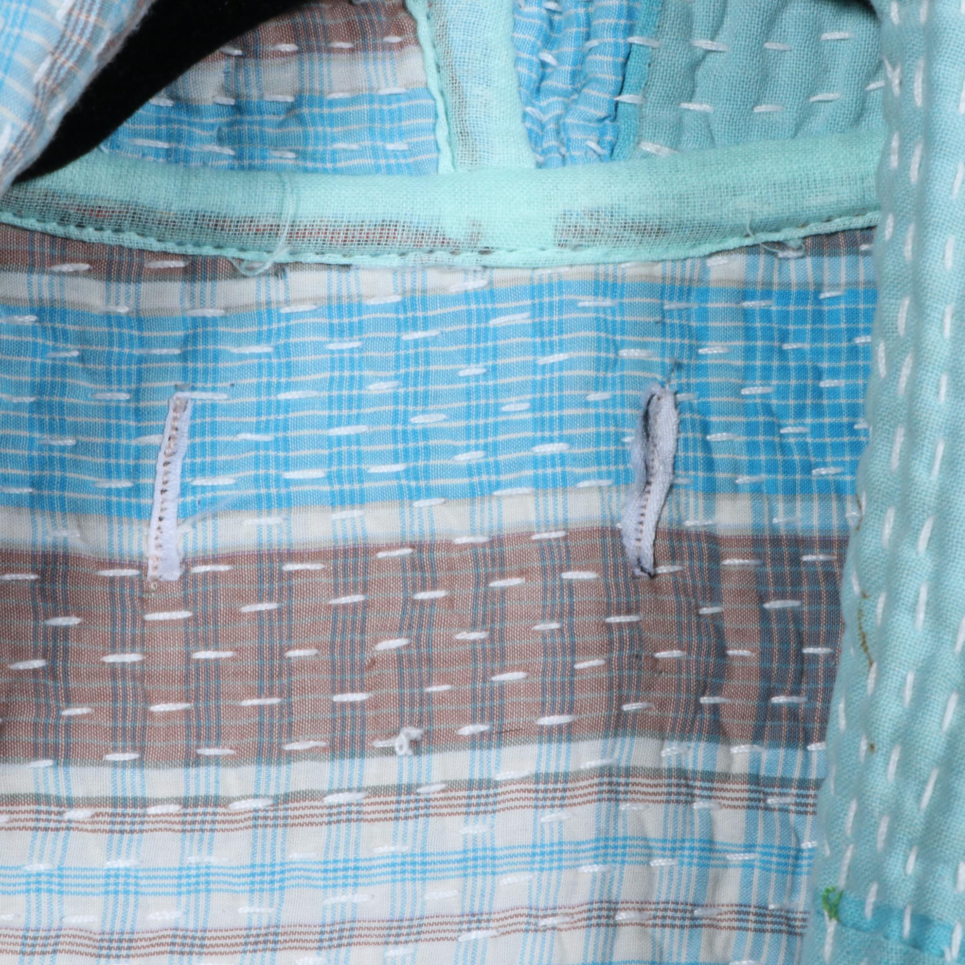 Hand-Pieced and Stitched Patchwork Coat in Cotton