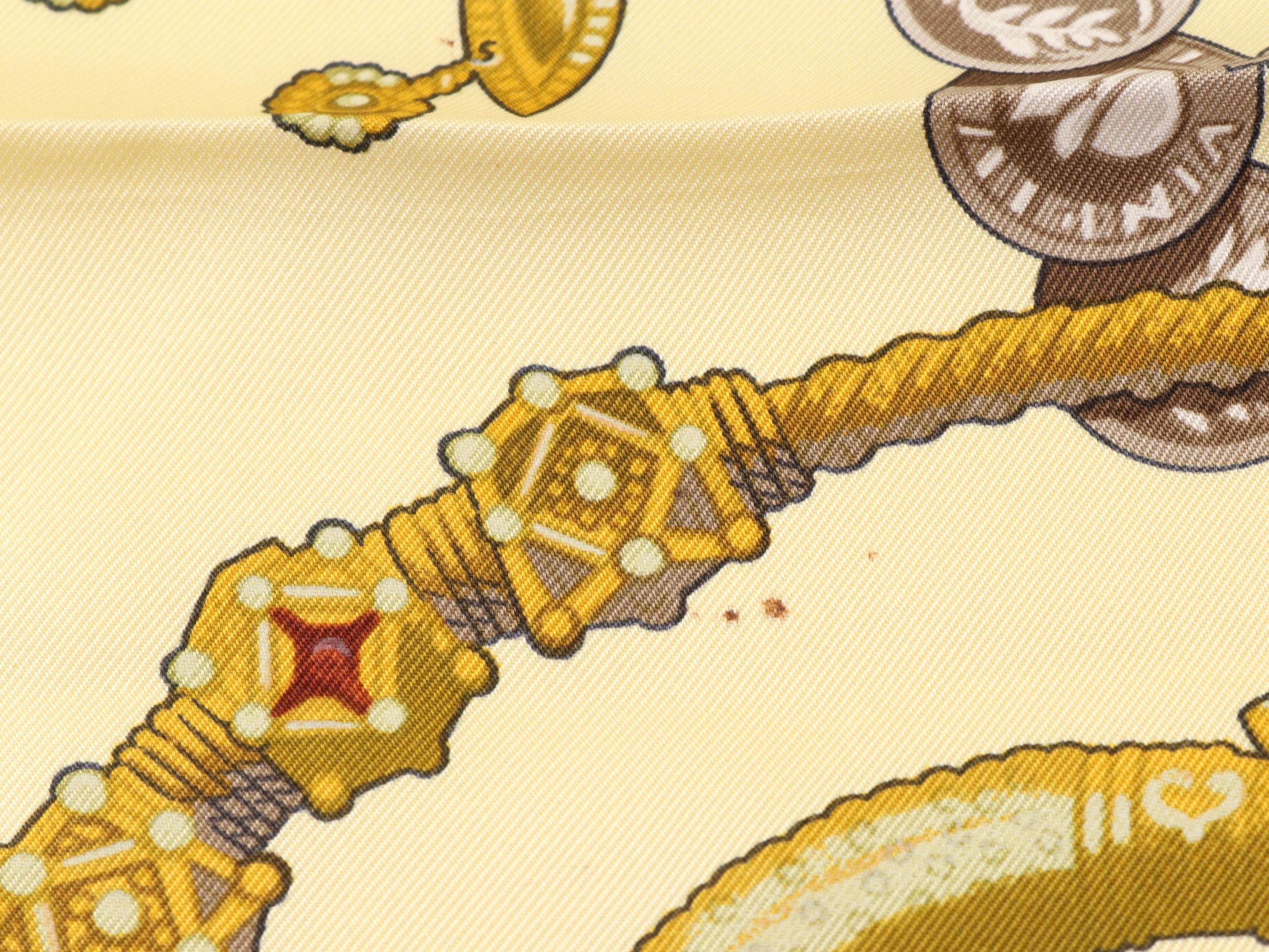 Hermès "Kosmima" Scarf 90 in Silk Twill