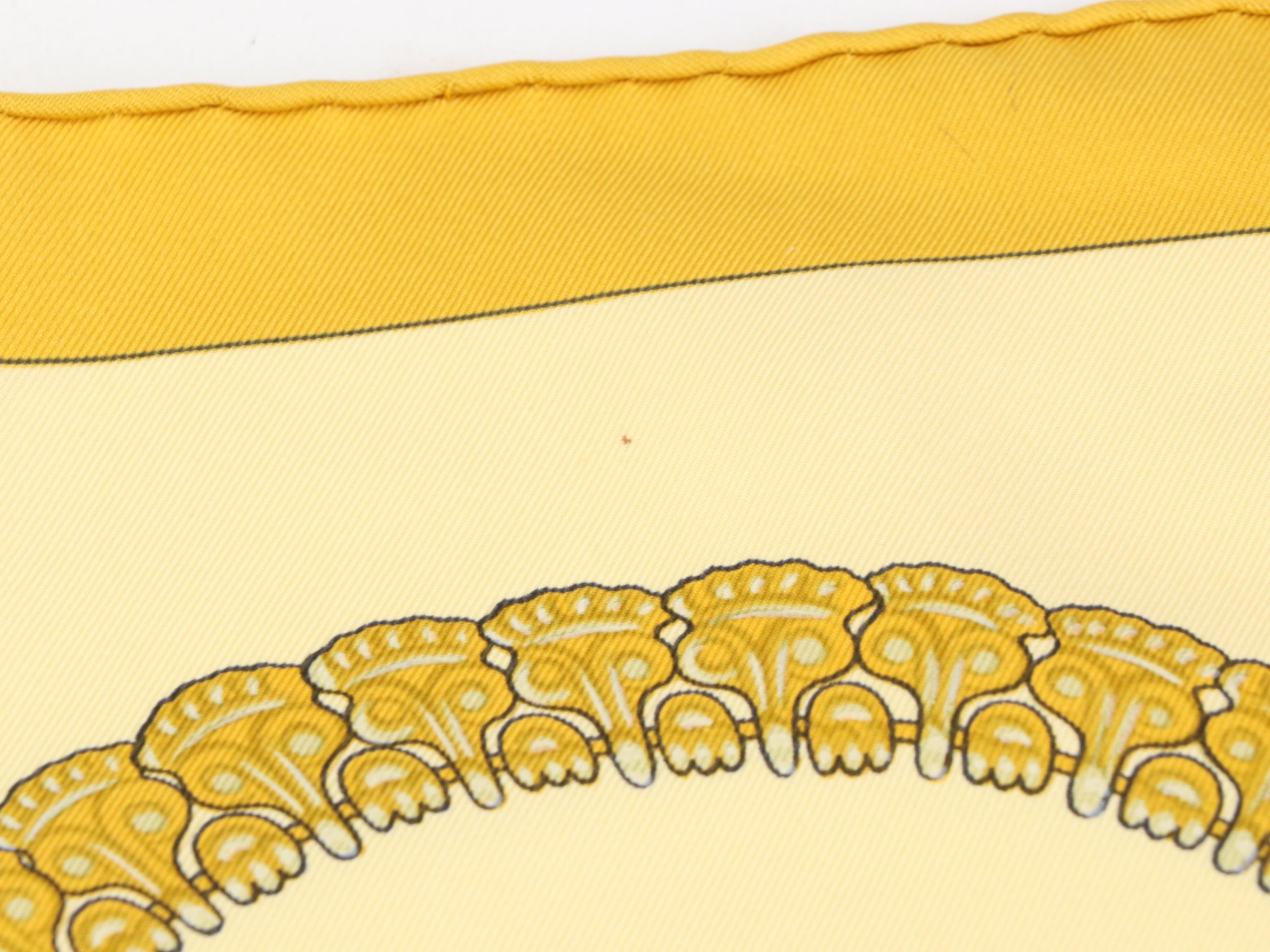 Hermès "Kosmima" Scarf 90 in Silk Twill