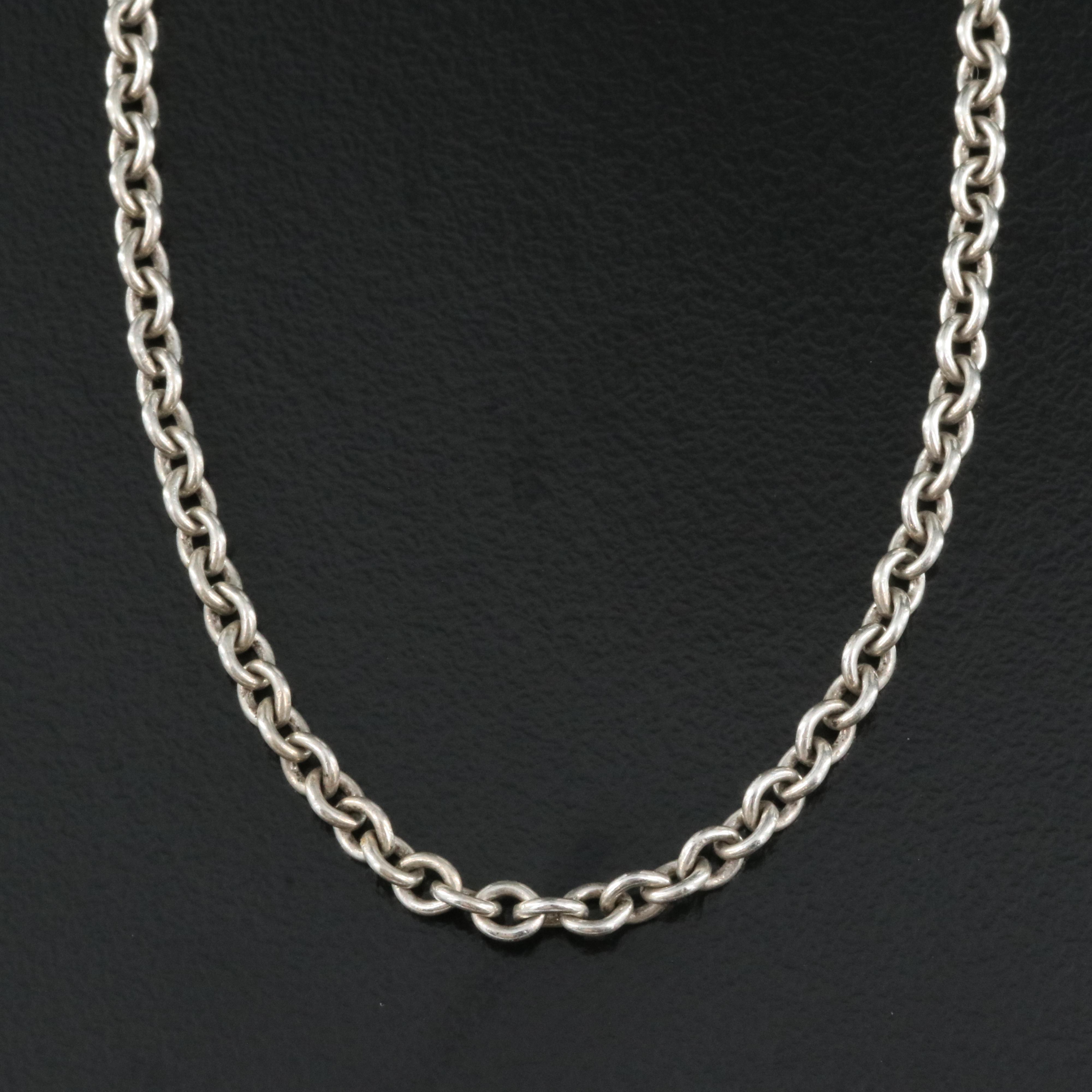 Tiffany & Co. Sterling Silver Cable Chain Necklace