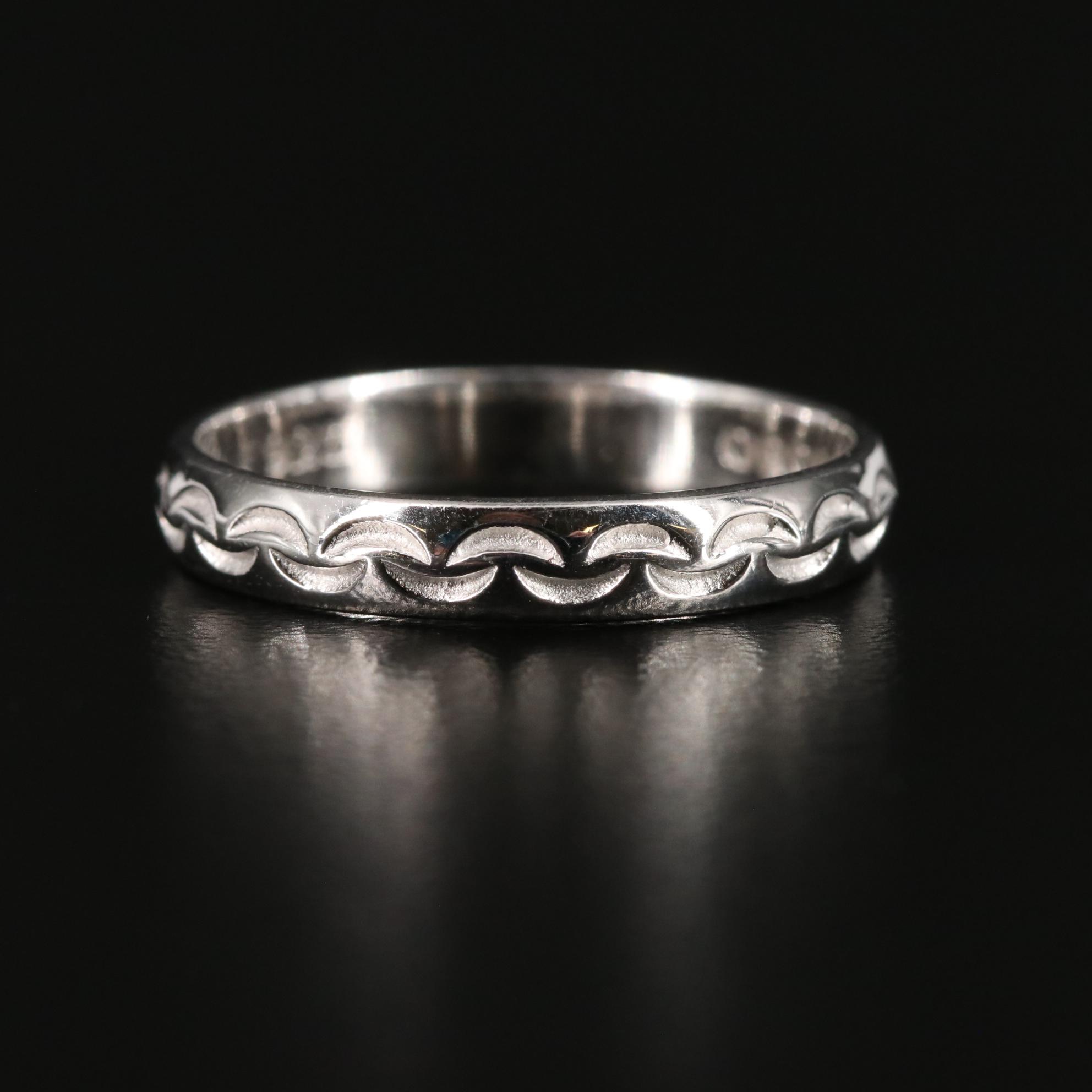 Sterling Textured Band