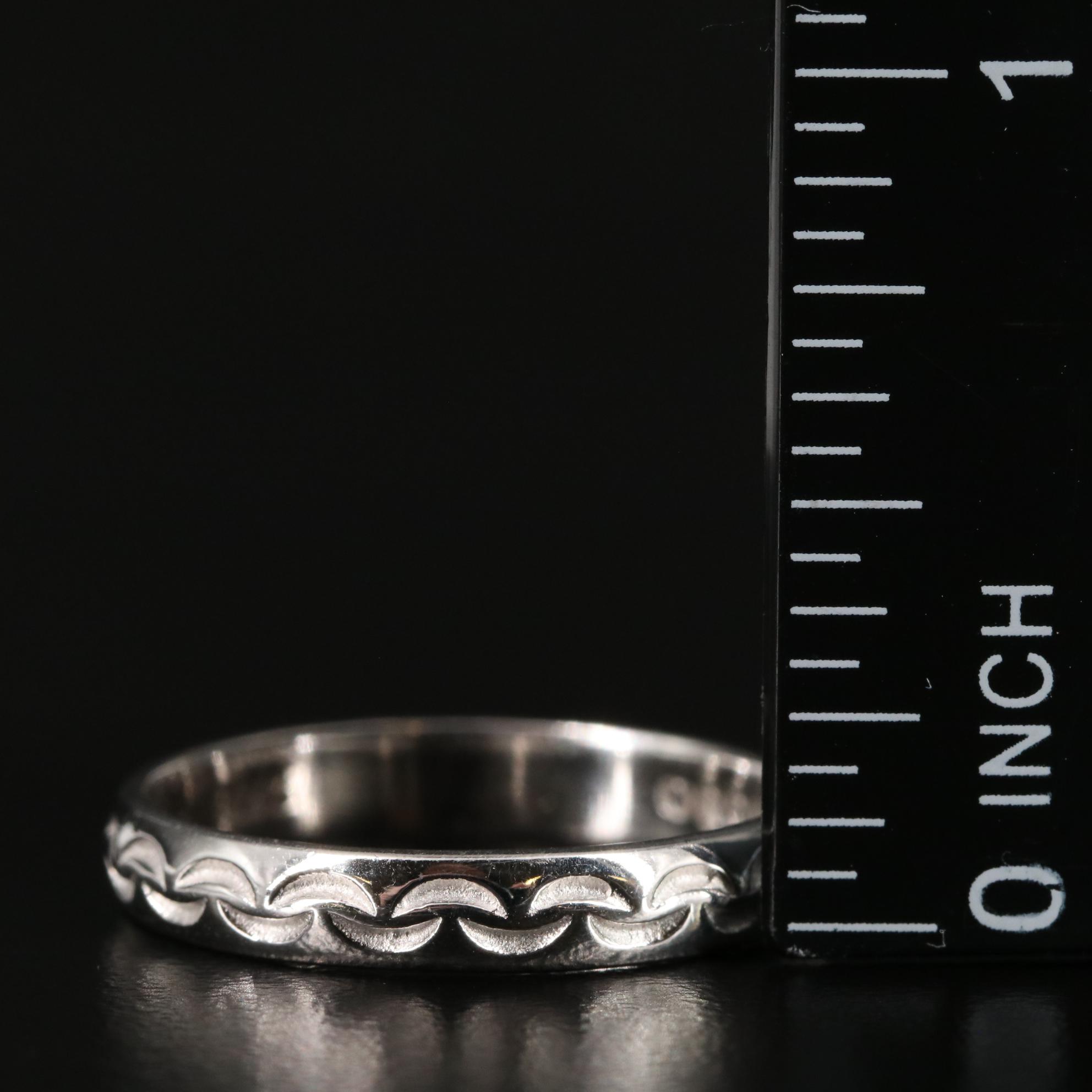 Sterling Textured Band