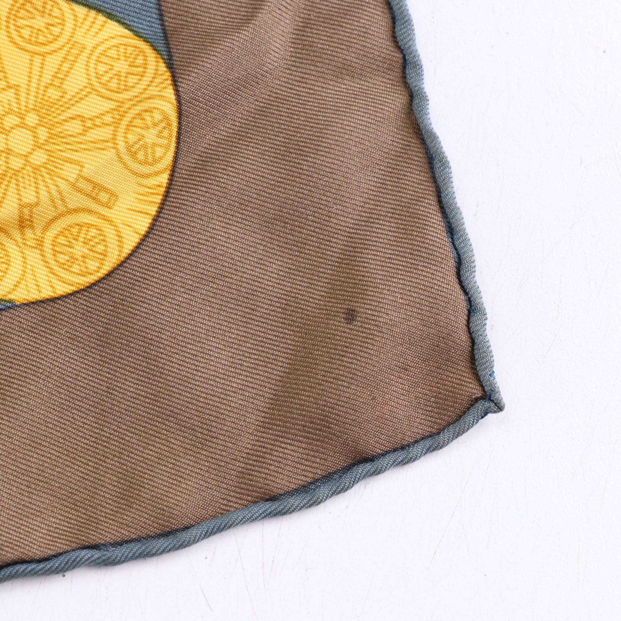 Hermès "Torana" Scarf 90 in Silk Twill