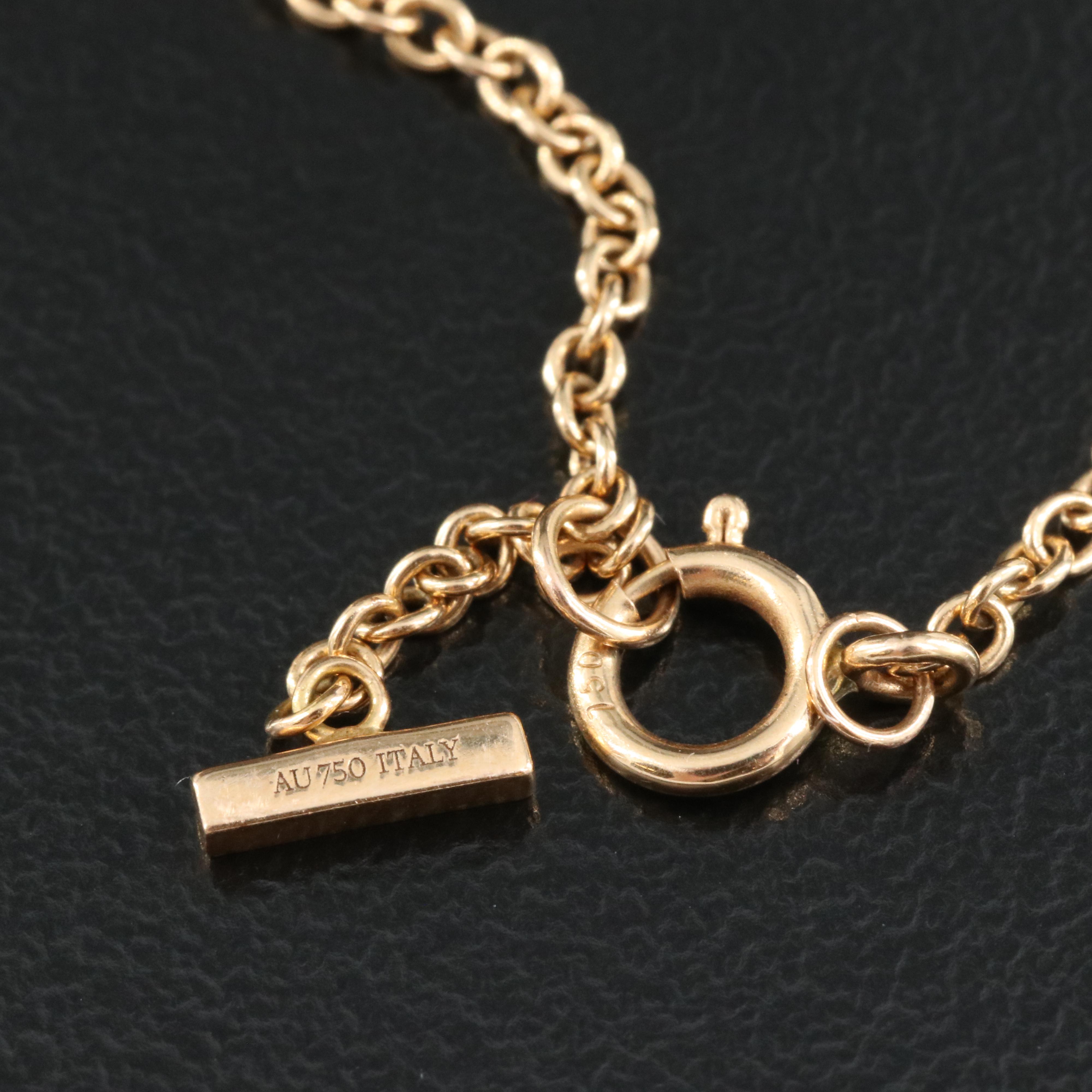 Tiffany & Co. "Tiffany T" 18K Smile Bracelet