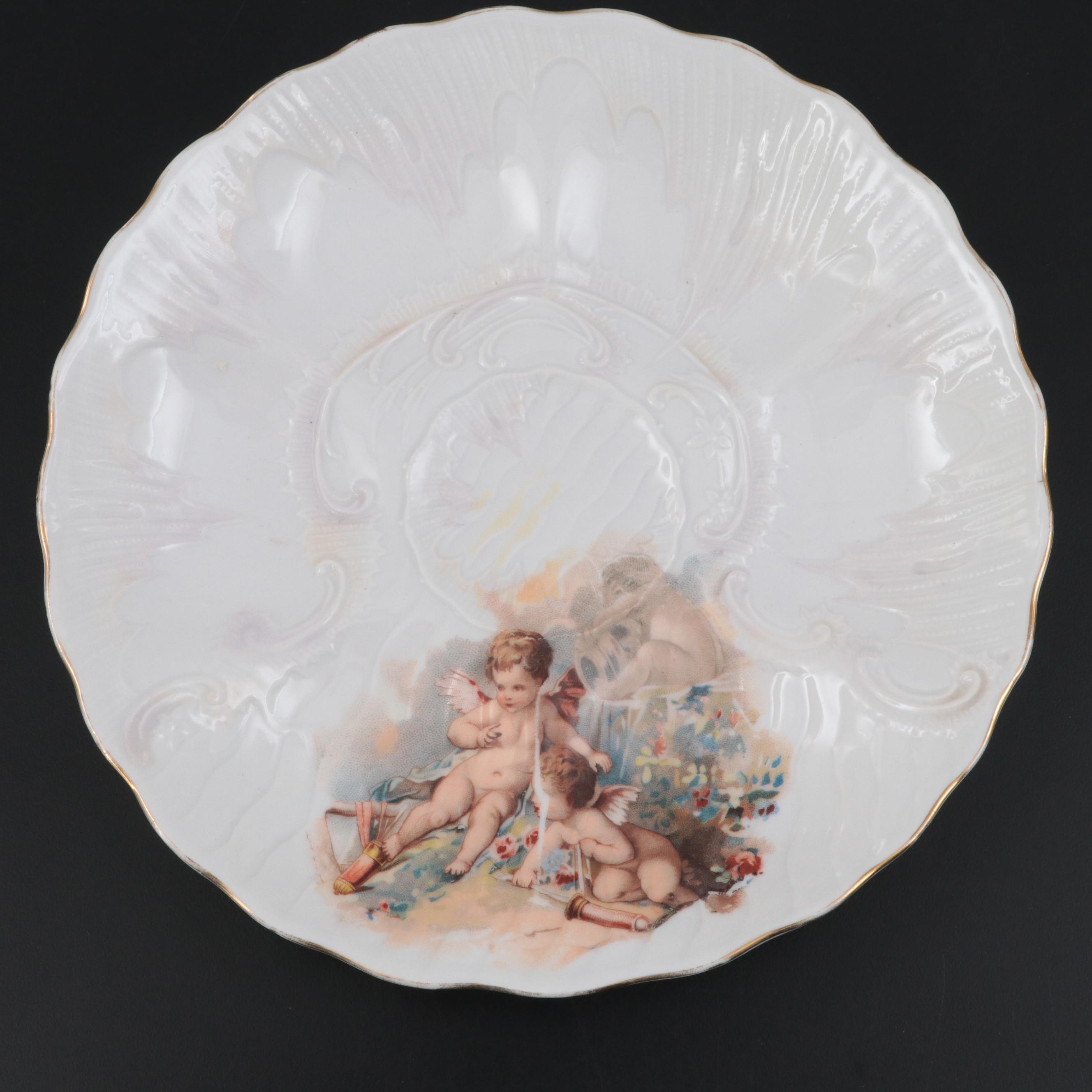 Haviland and Other Porcelain Oyster Plates, Late 19th/ Early 20th Century
