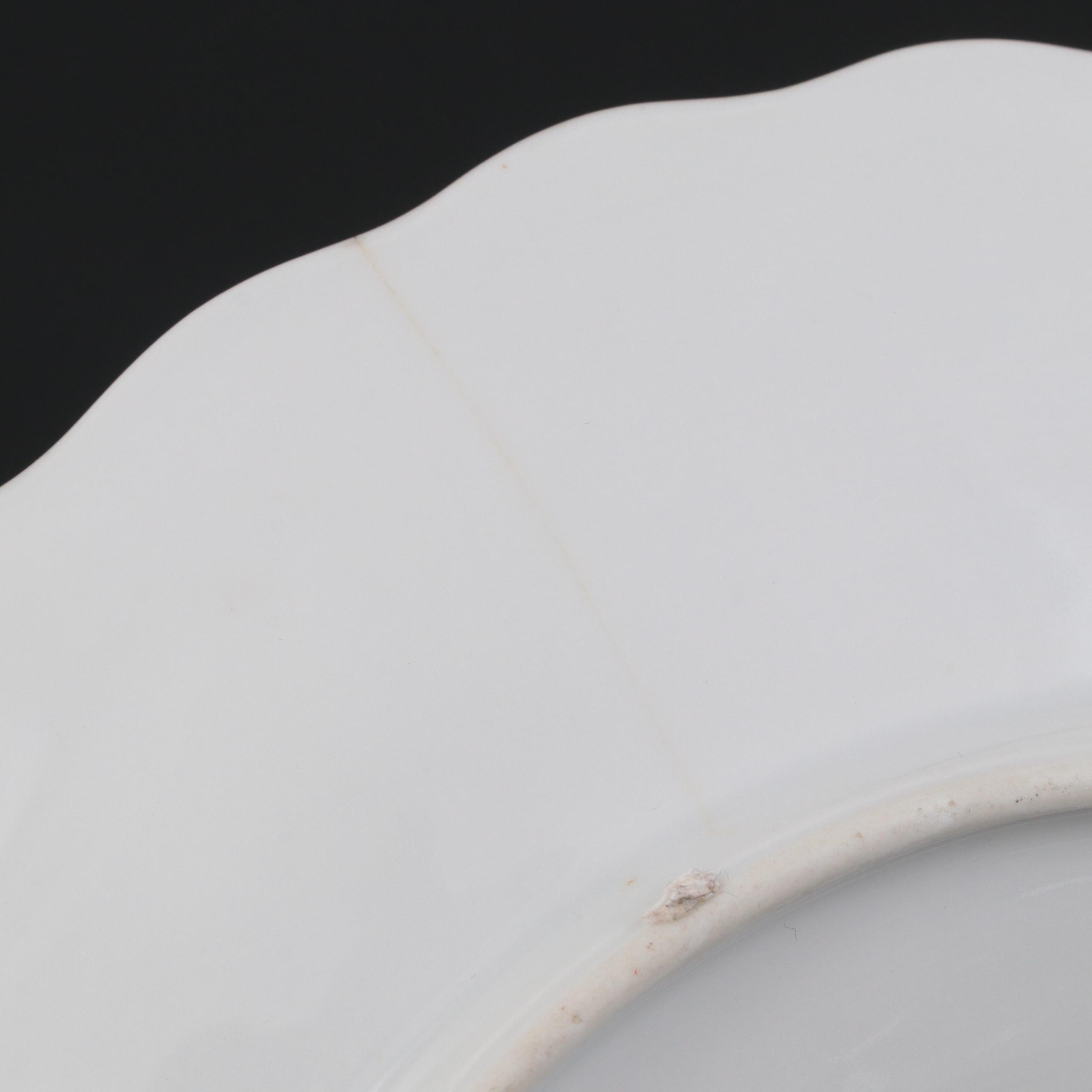 Haviland and Other Porcelain Oyster Plates, Late 19th/ Early 20th Century