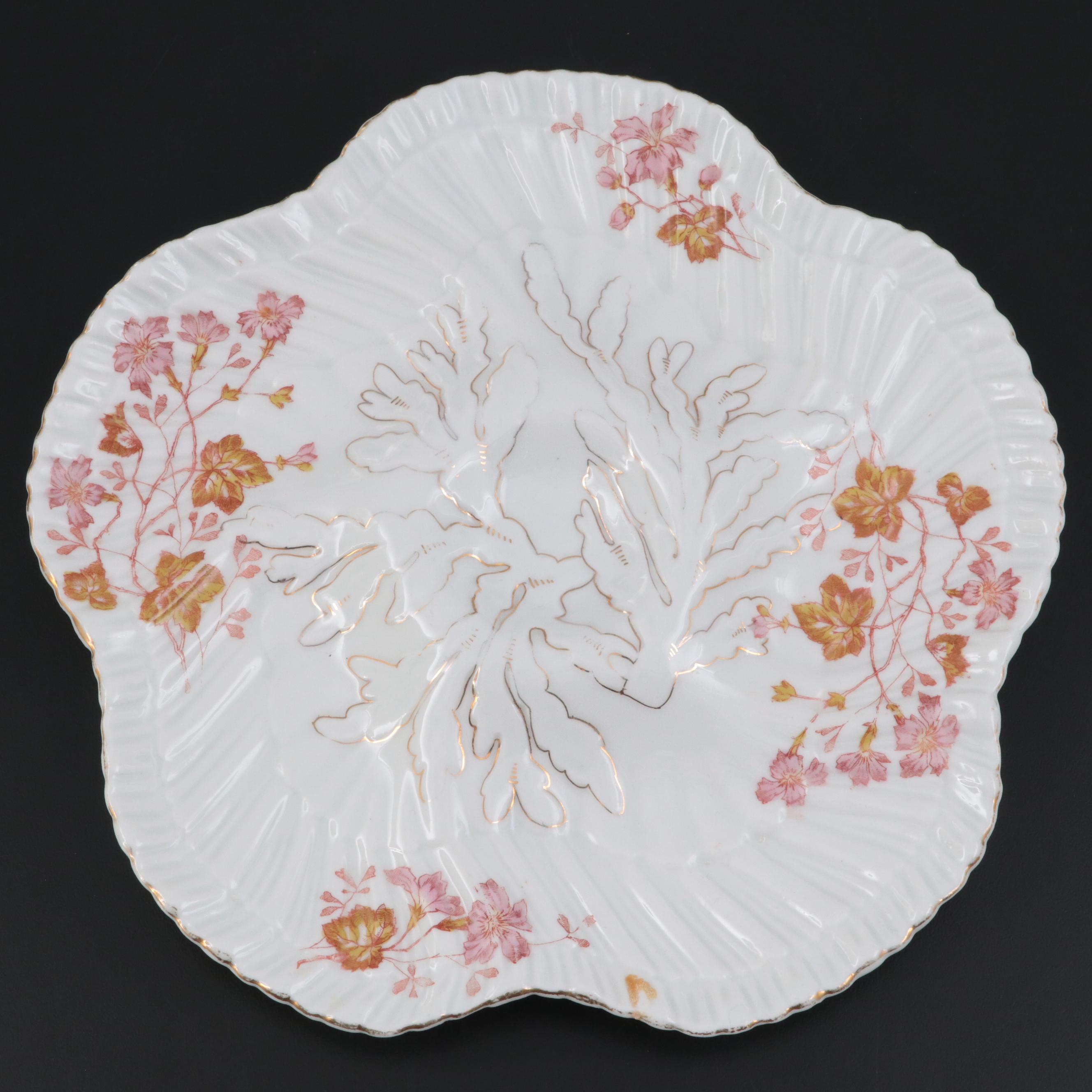 Haviland and Other Porcelain Oyster Plates, Late 19th/ Early 20th Century