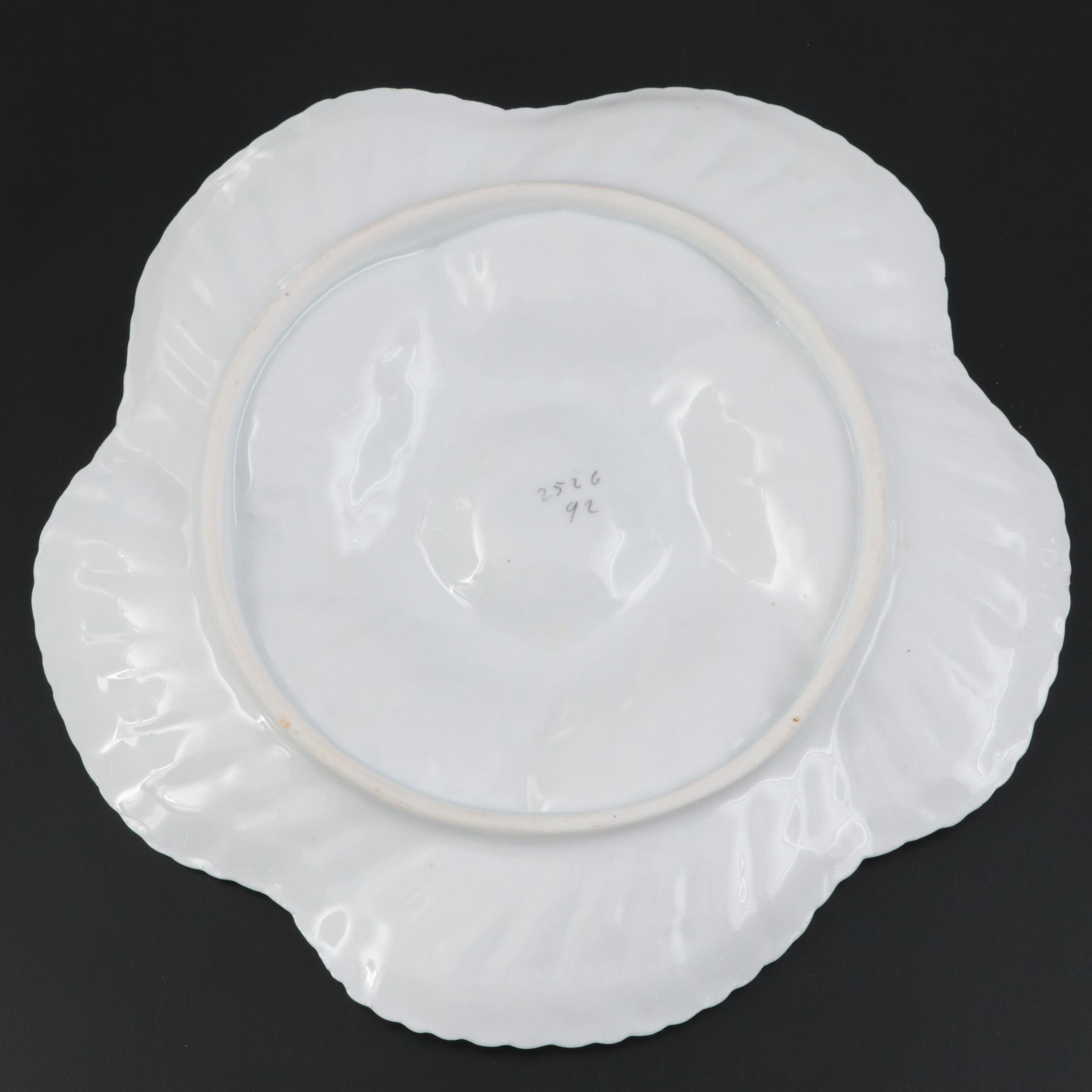 Haviland and Other Porcelain Oyster Plates, Late 19th/ Early 20th Century