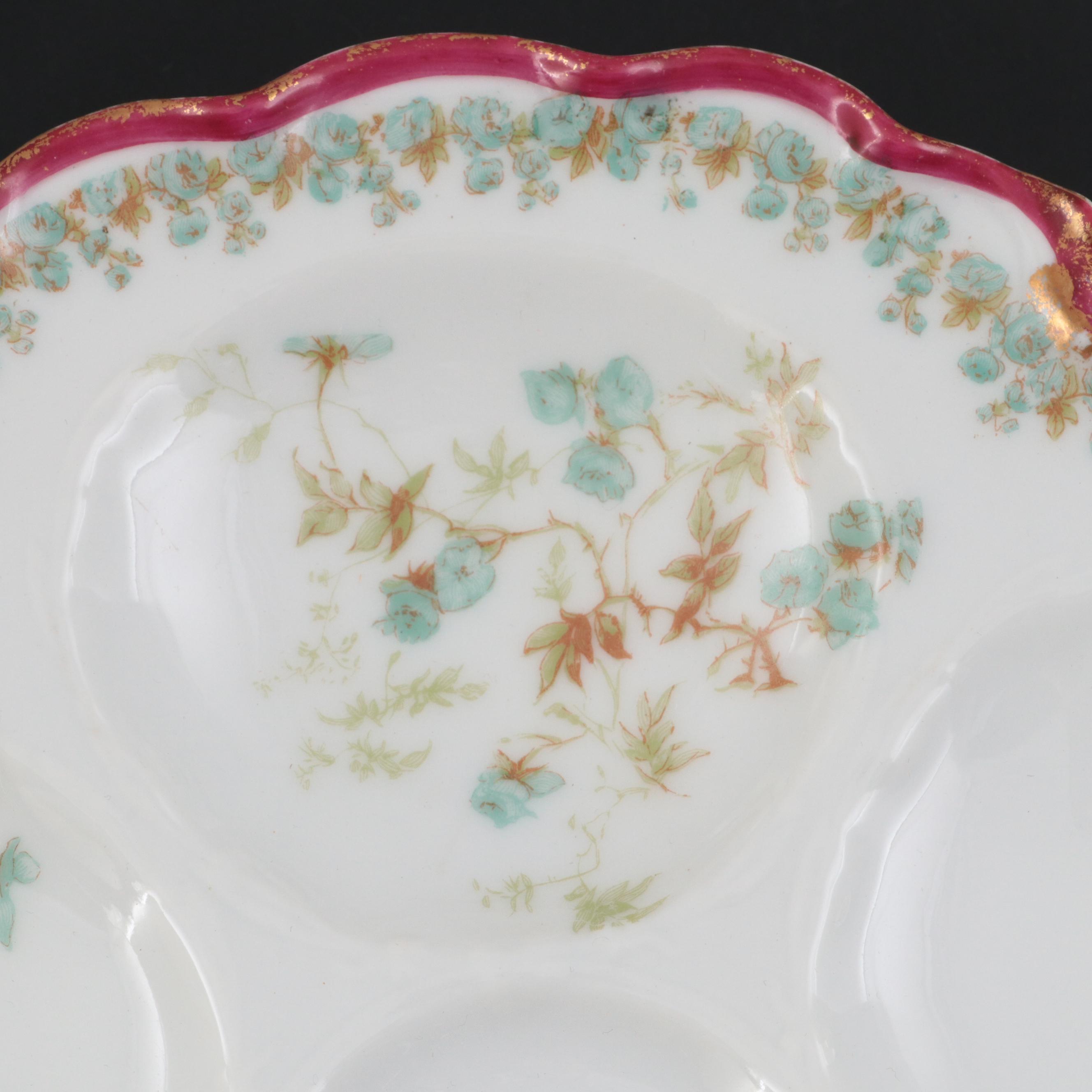 Haviland and Other Porcelain Oyster Plates, Late 19th/ Early 20th Century