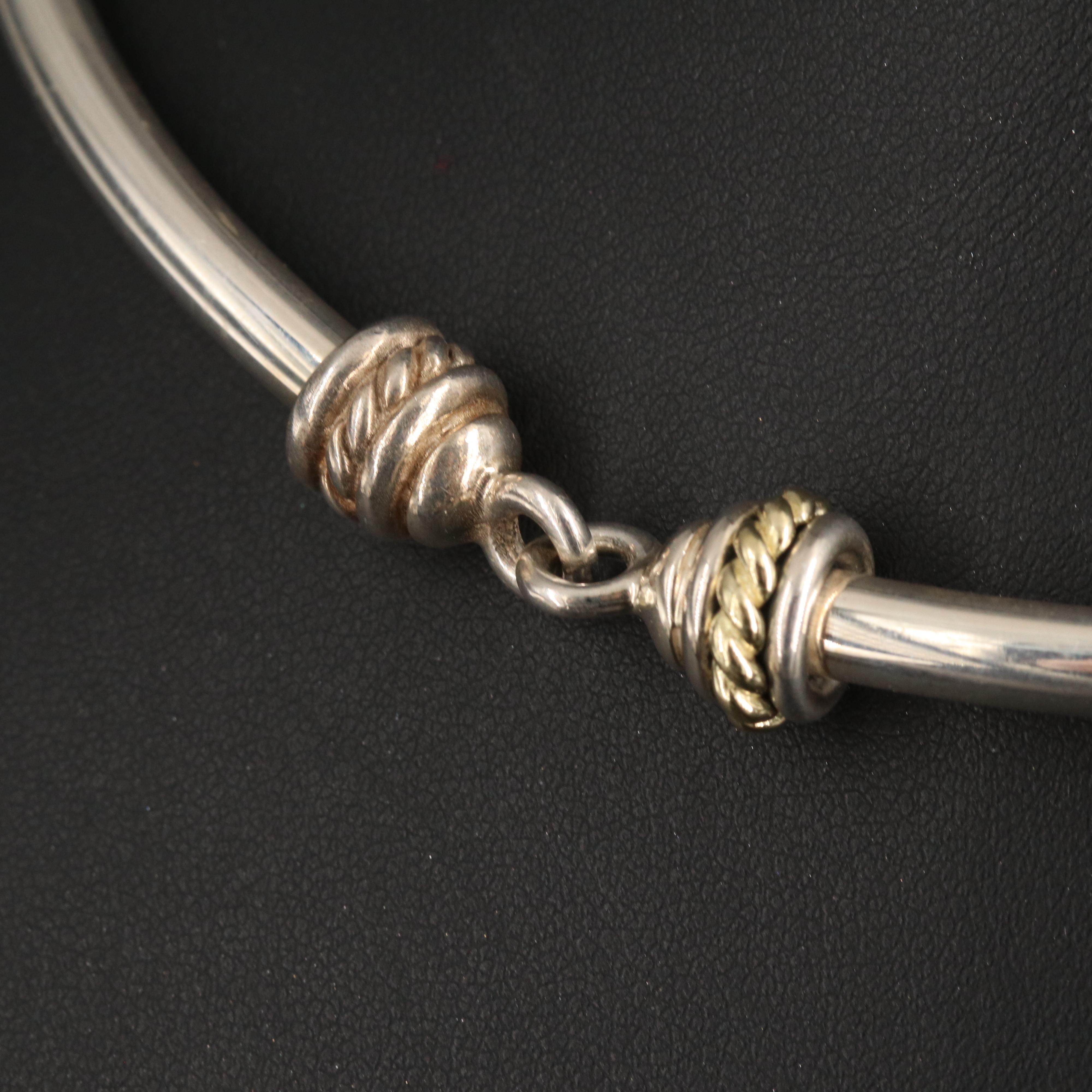 David Wysor Sterling Necklace and Bracelet with 18K Accents