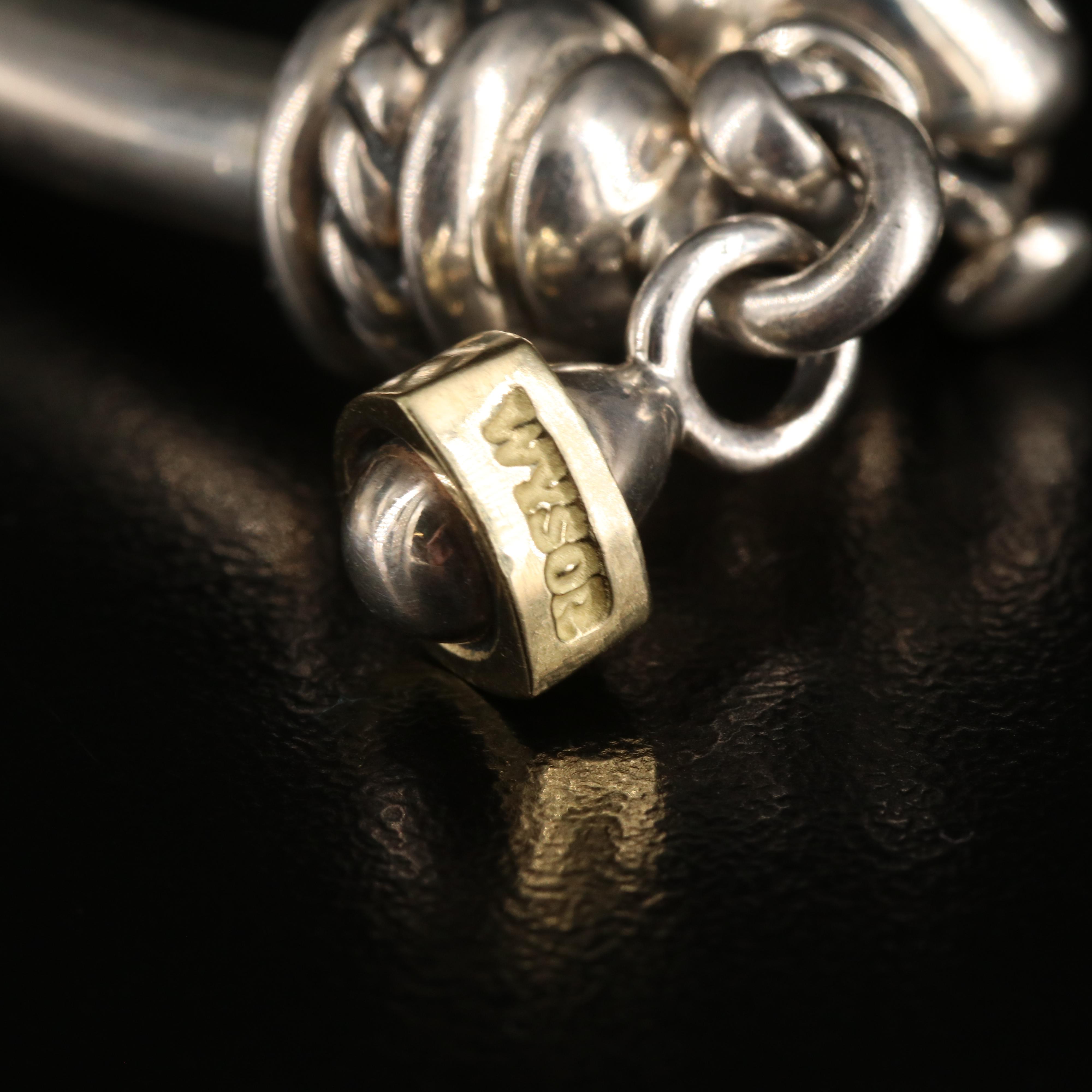 David Wysor Sterling Necklace and Bracelet with 18K Accents