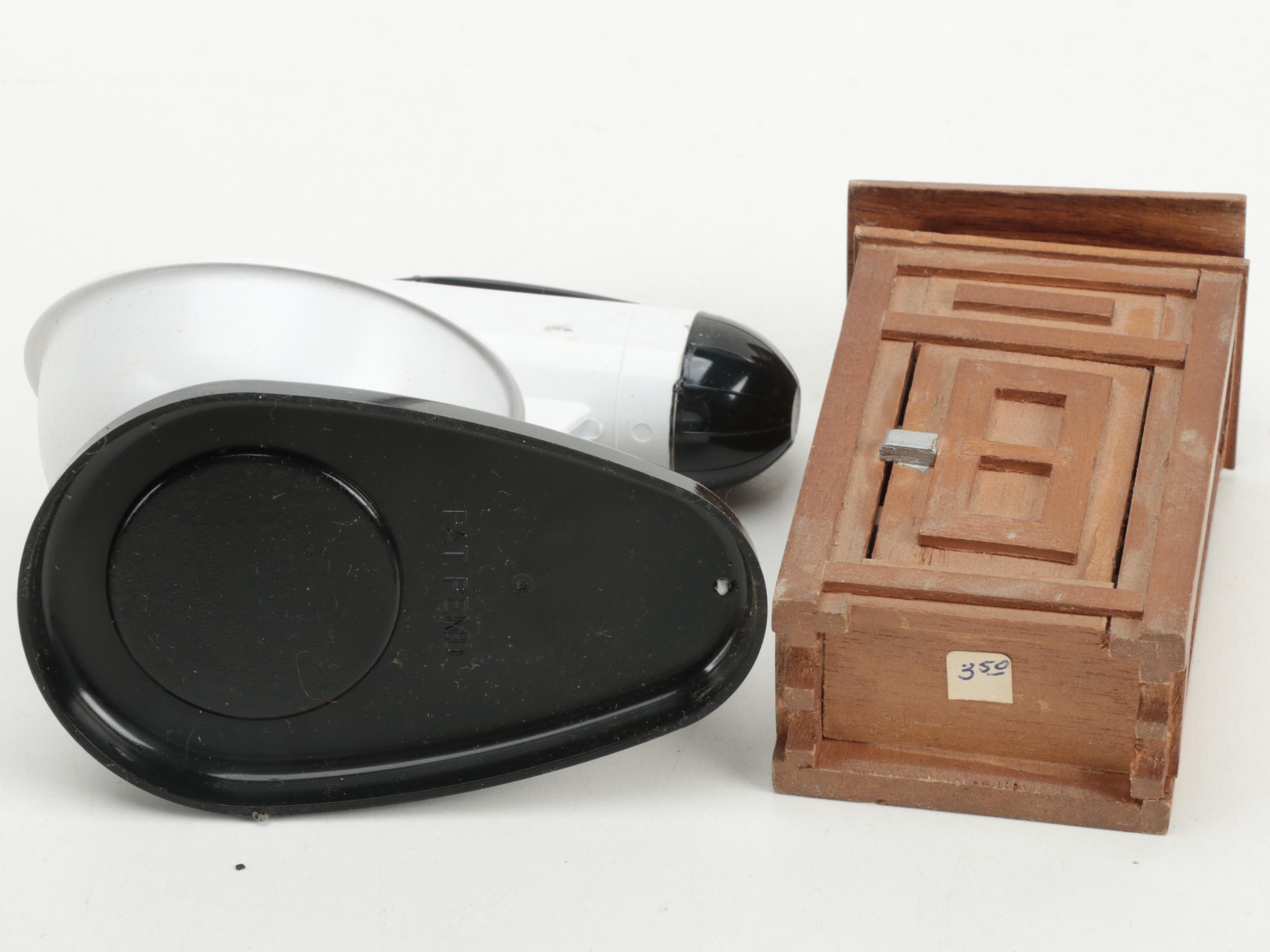 Metal Ware Electric Toy Stove with Toy Kitchen Play Utensils and More, 20th C.