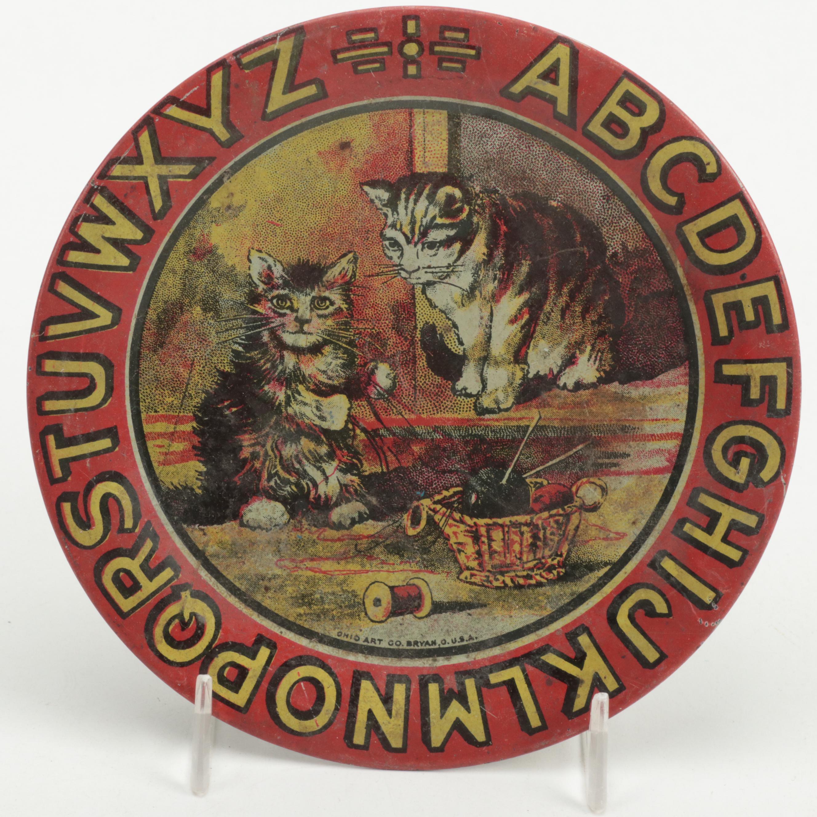 Metal Ware Electric Toy Stove with Toy Kitchen Play Utensils and More, 20th C.