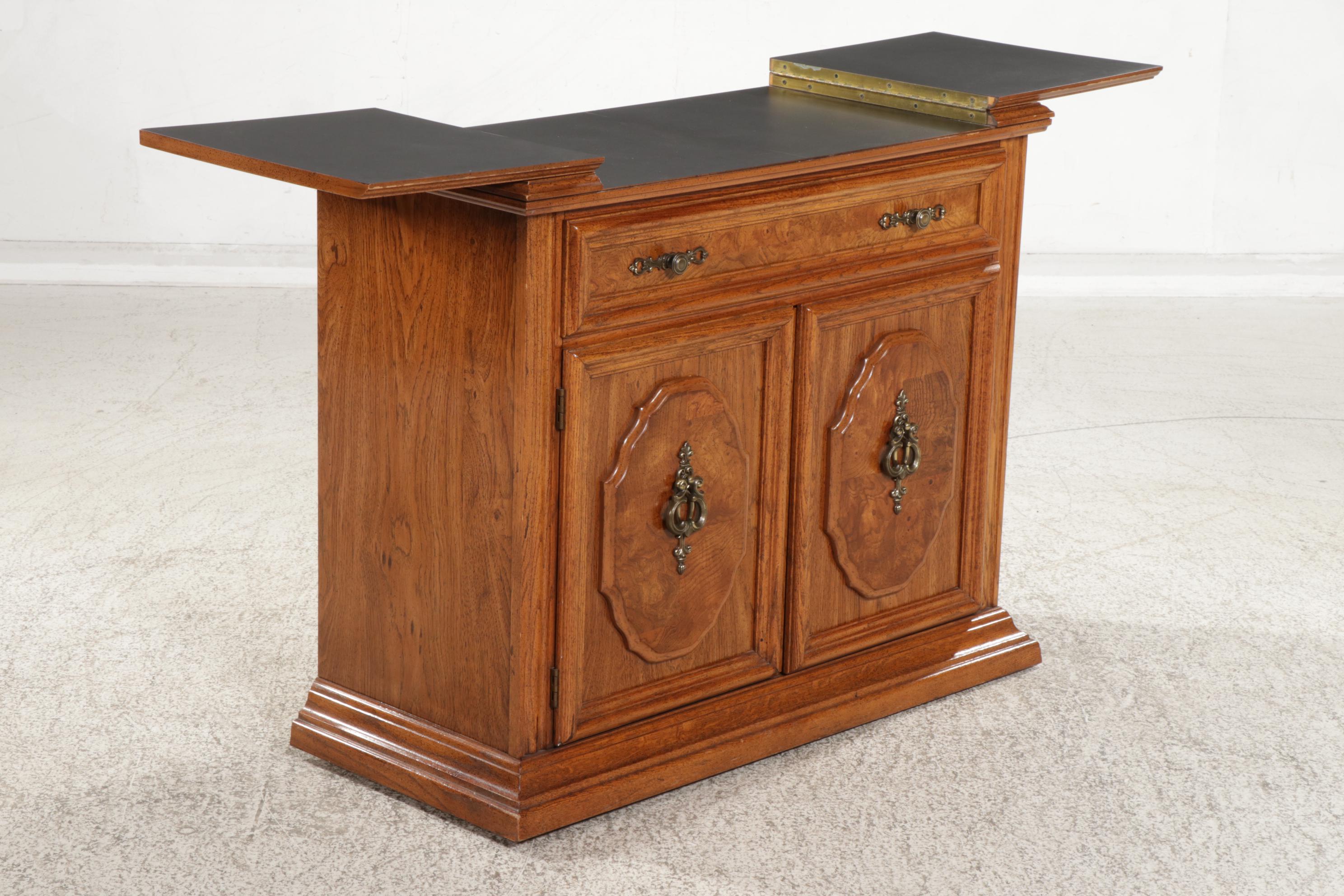 Broyhill Lenoir House Walnut Flip-Top Server, Late 20th Century