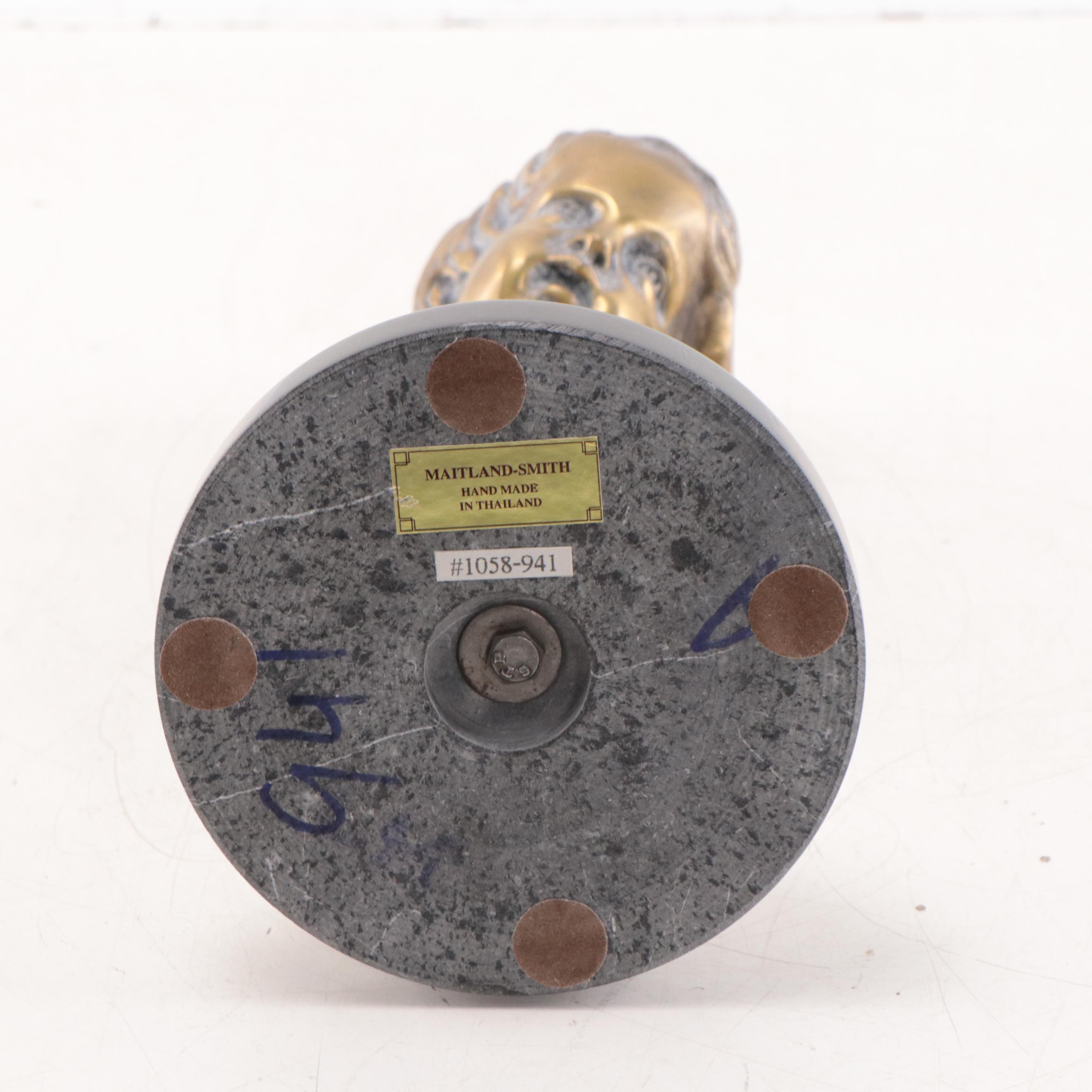 Maitland-Smith Brass Bust of a Child