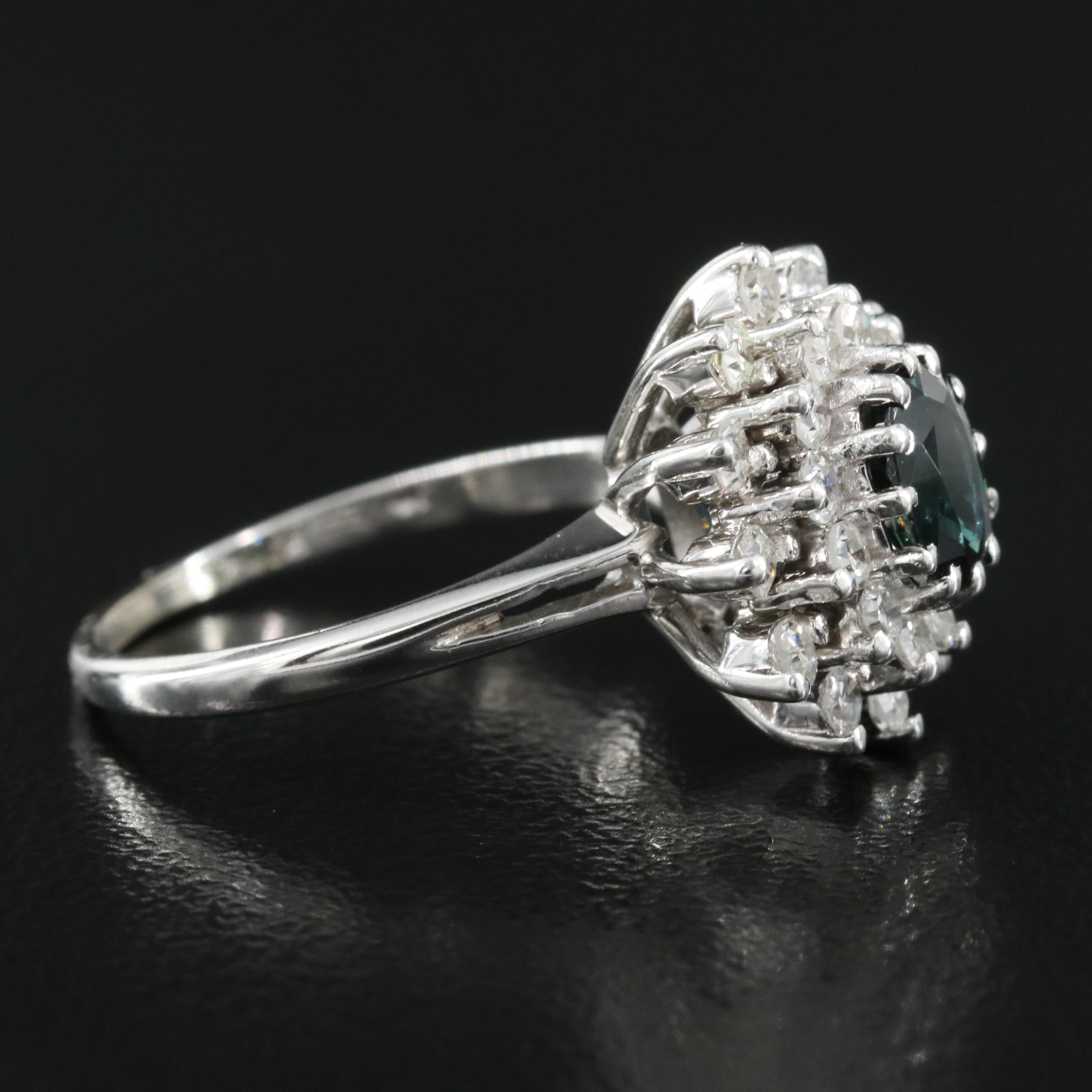 14K Sapphire and Diamond Ring