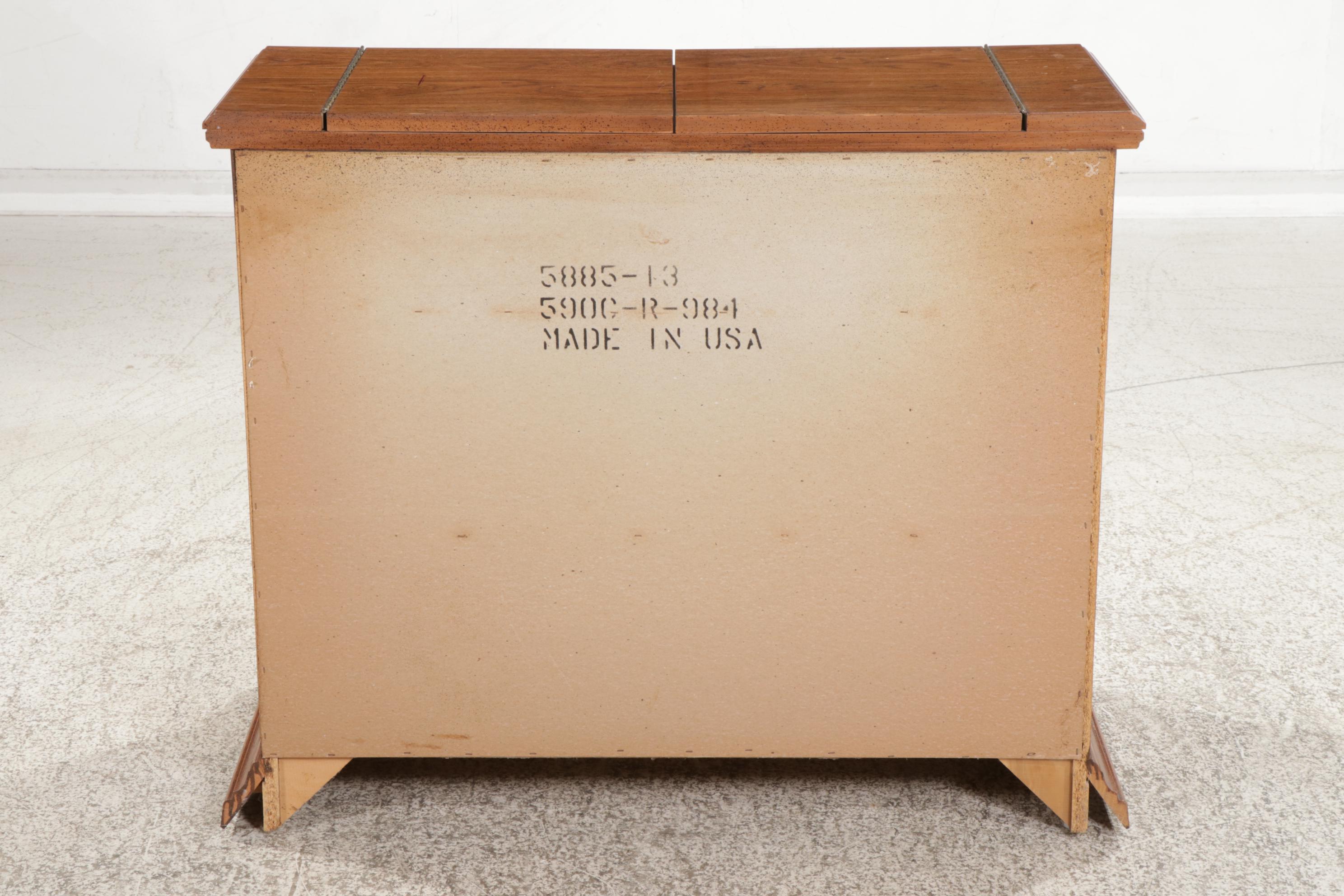 Broyhill Lenoir House Walnut Flip-Top Server, Late 20th Century