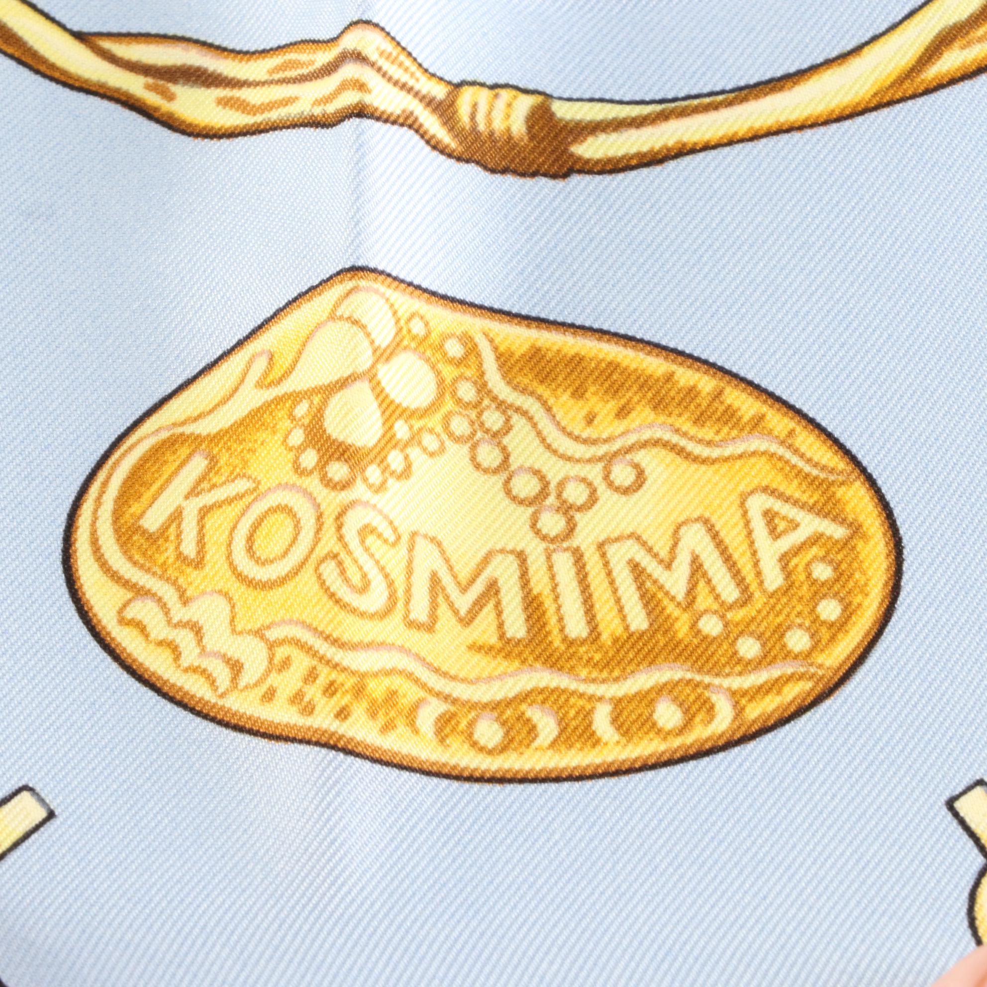 Hermès "Kosmima" Scarf 90 in Silk Twill