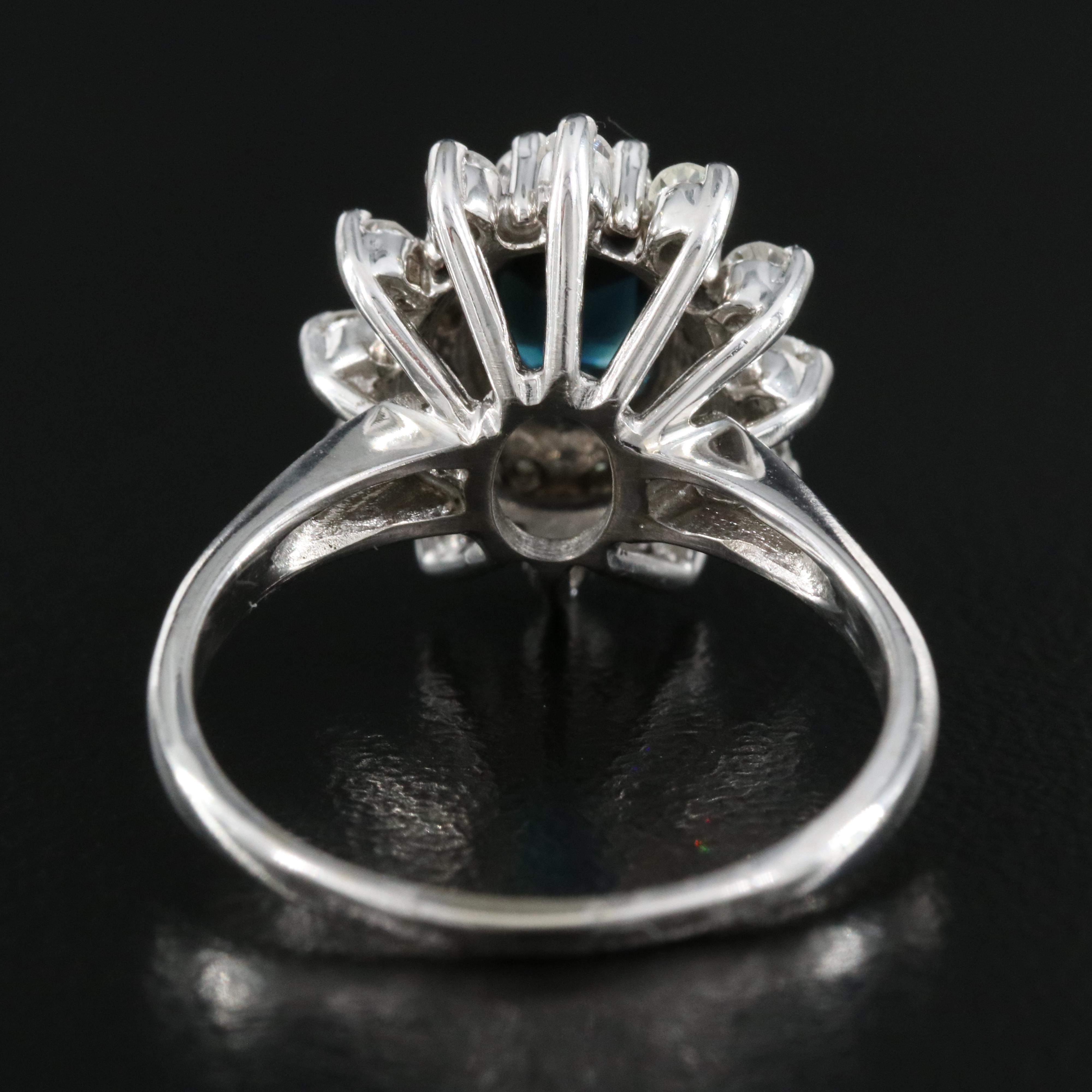 14K Sapphire and Diamond Ring