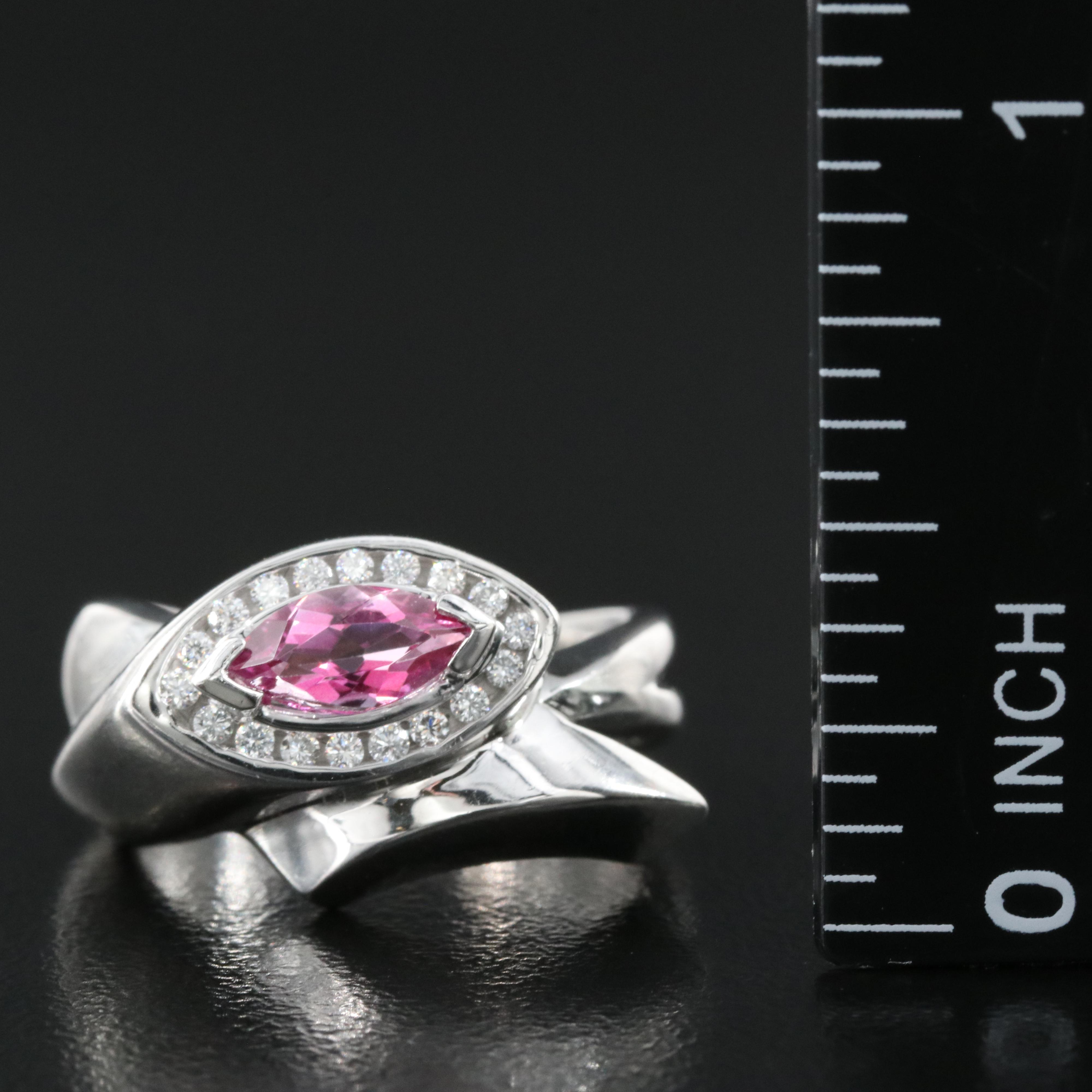 14K Topaz and Diamond Ring