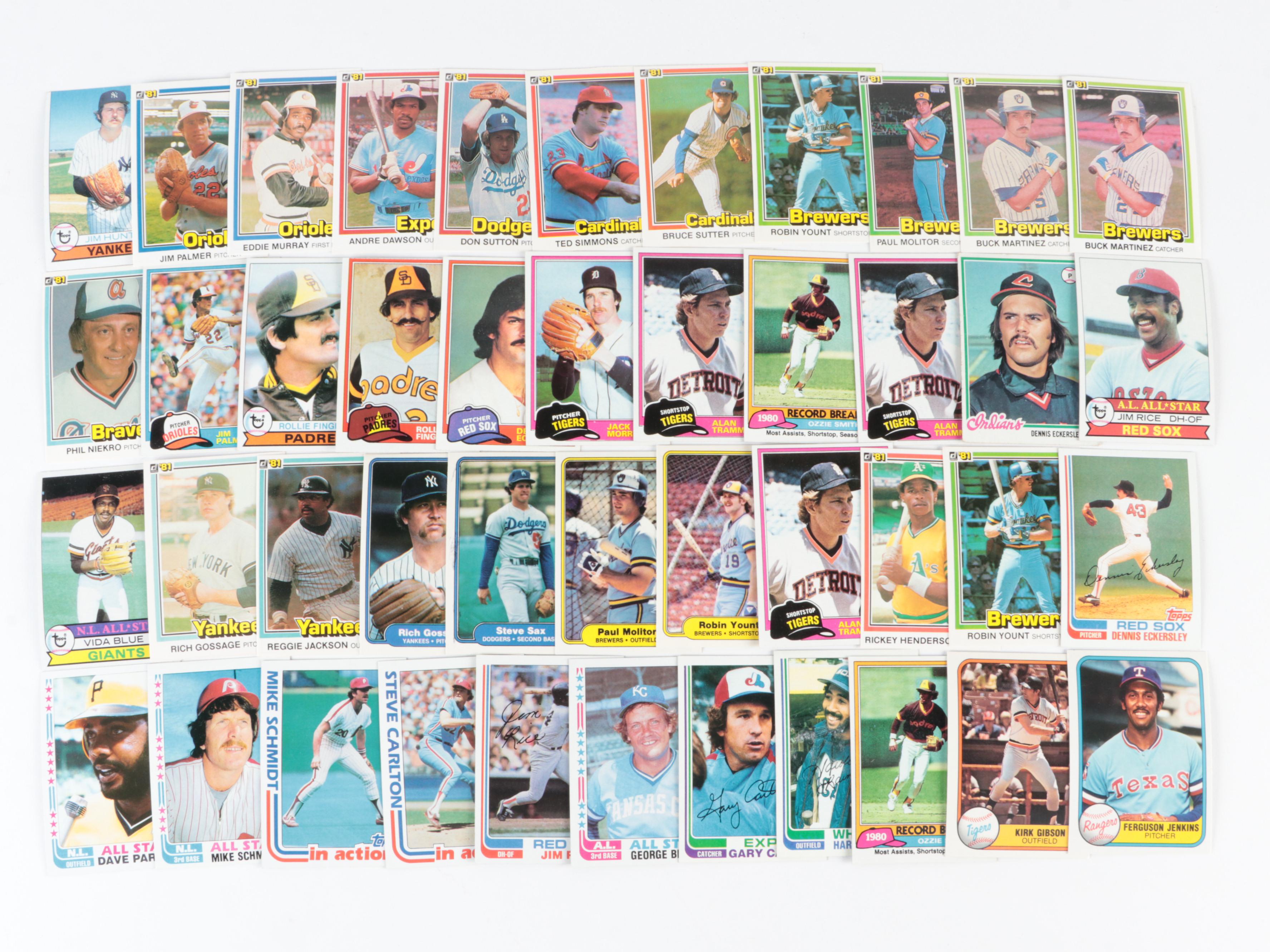 Topps, Fleer, More Baseball Cards with Seaver, Rose, Rookies, HOF, 1970s–1980s