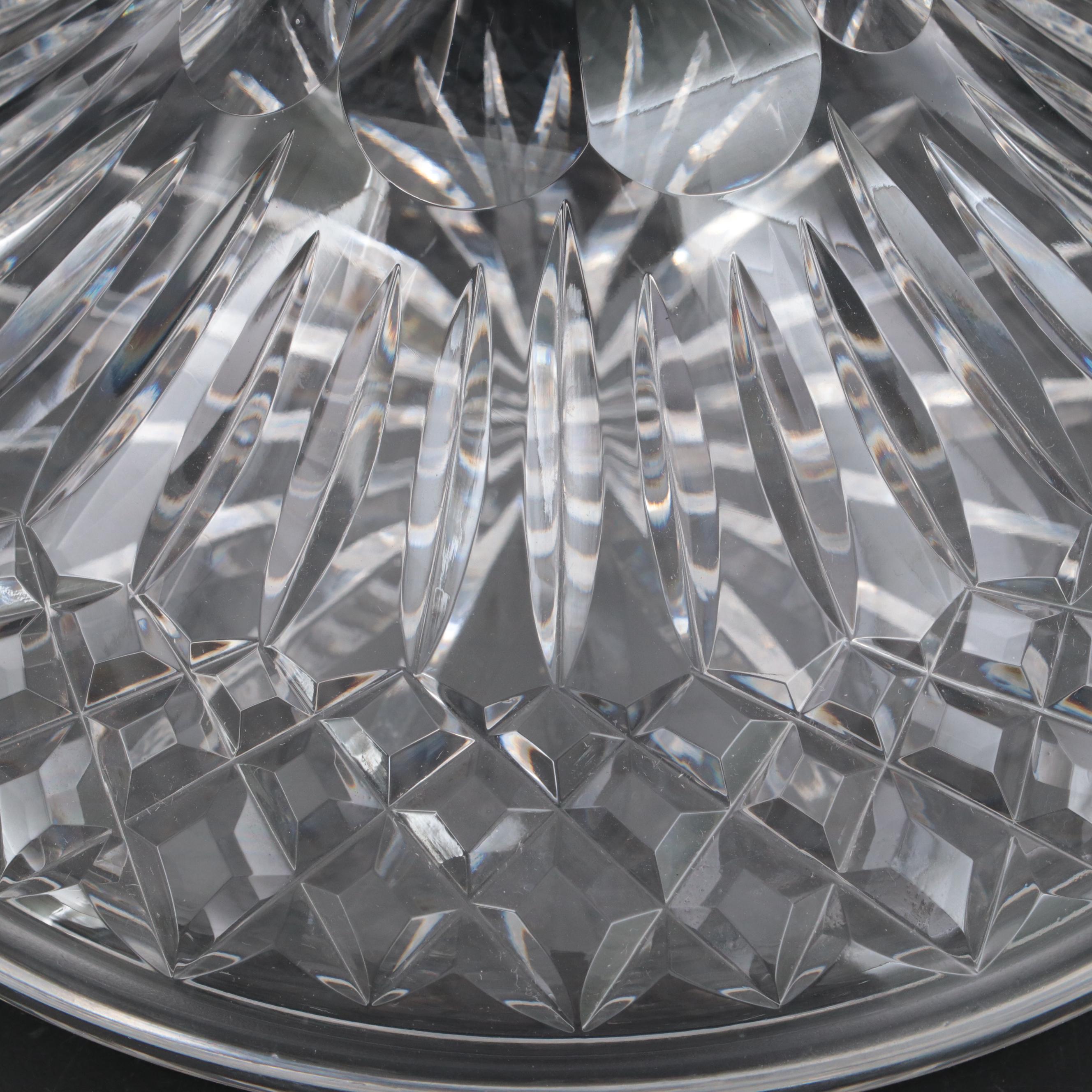 Waterford Crystal "Lismore" Ships Decanter with "Colleen" Goblets