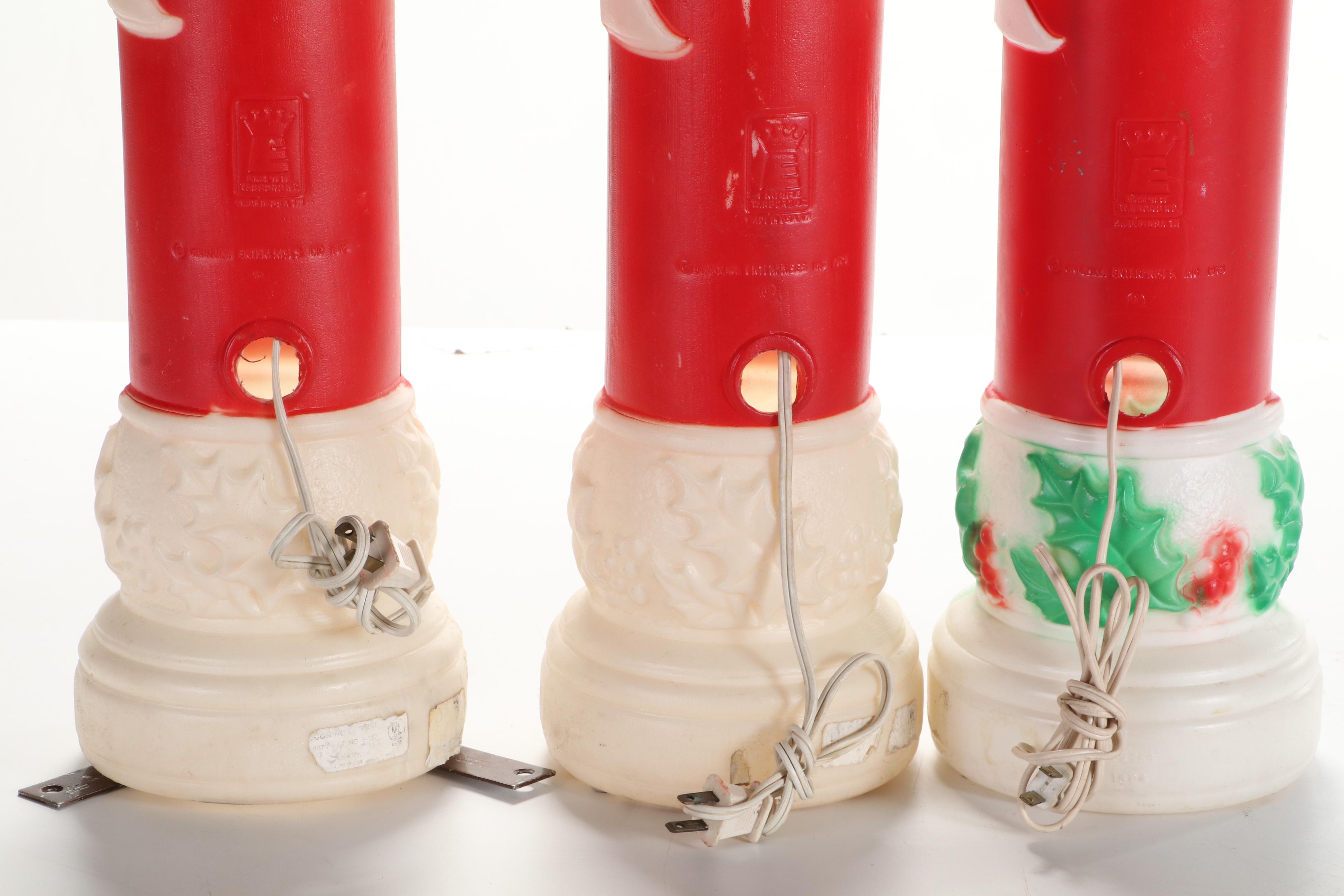 Empire, Carolina Enterprises and Other Illuminated Plastic Christmas Figures