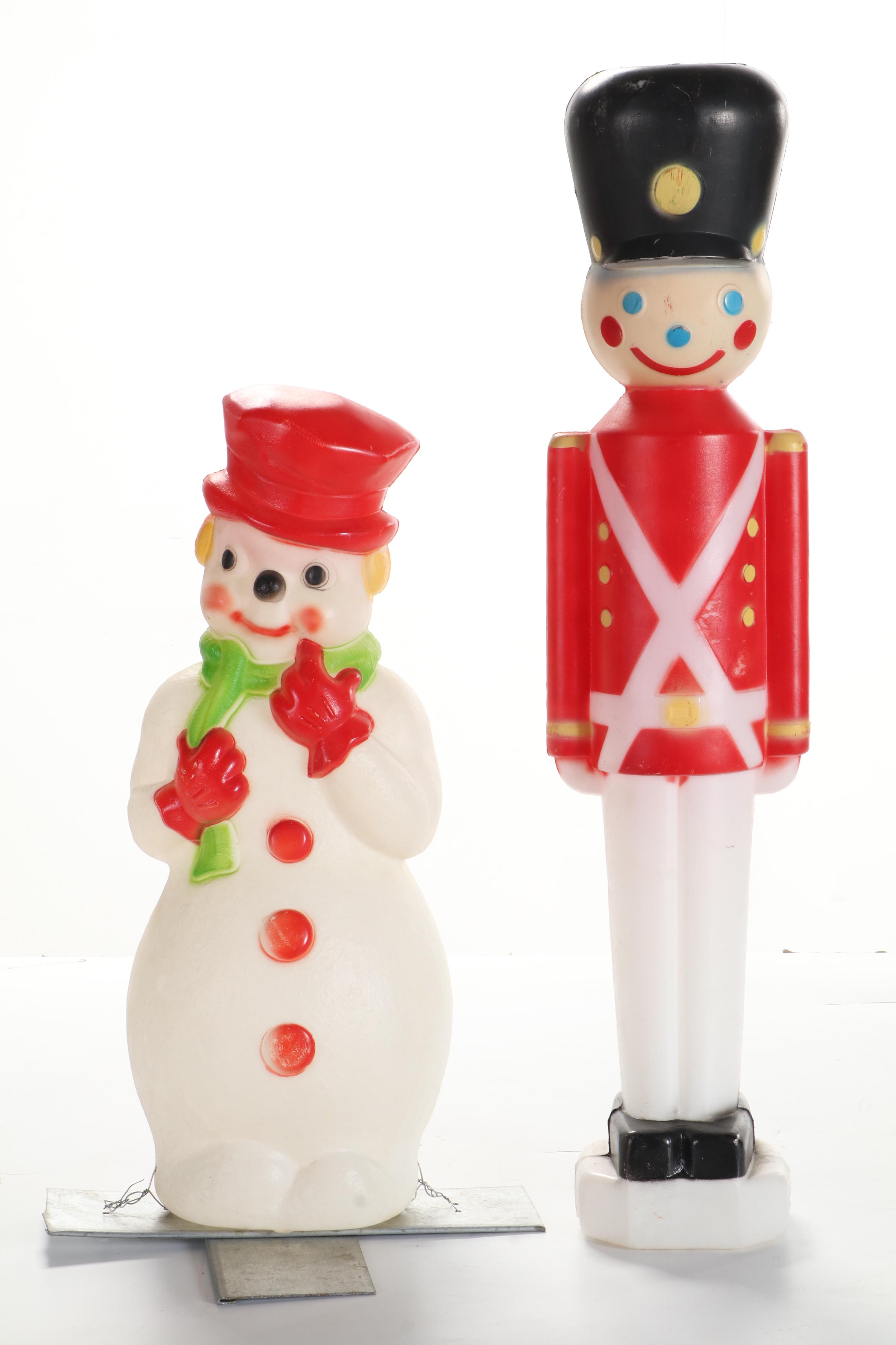 Empire, Carolina Enterprises and Other Illuminated Plastic Christmas Figures