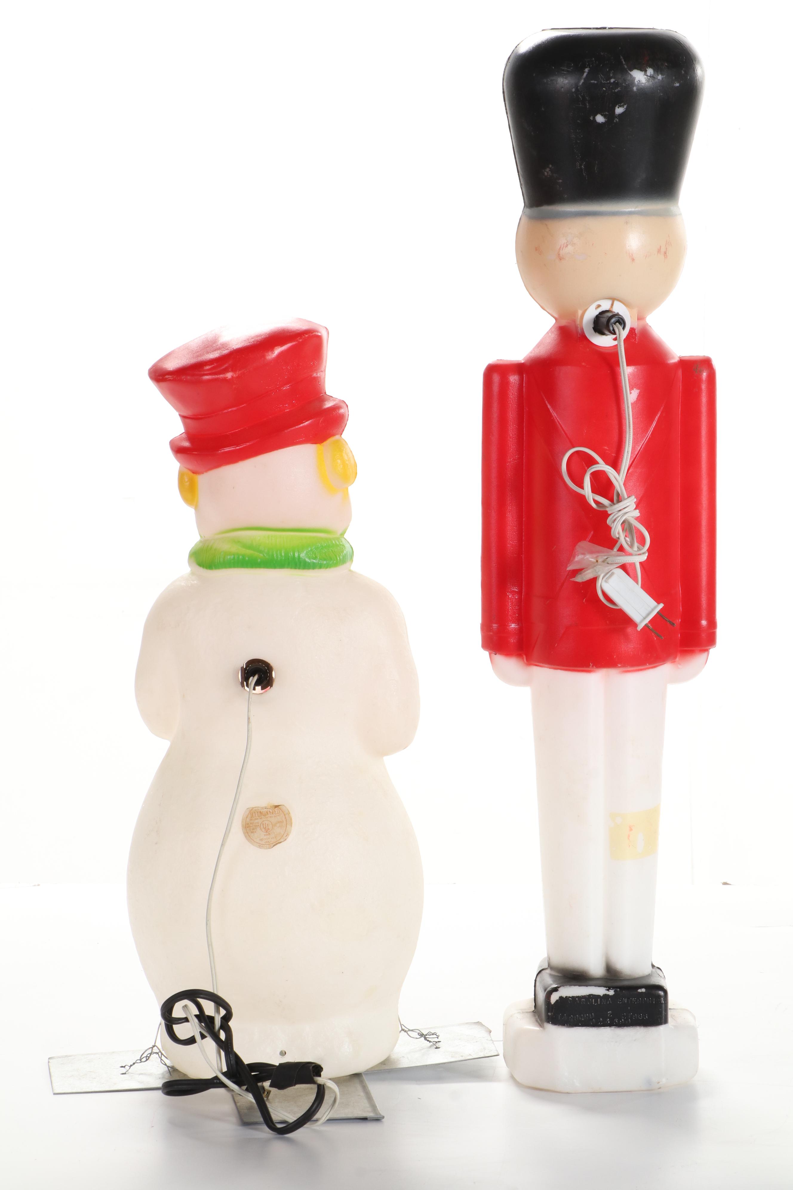 Empire, Carolina Enterprises and Other Illuminated Plastic Christmas Figures