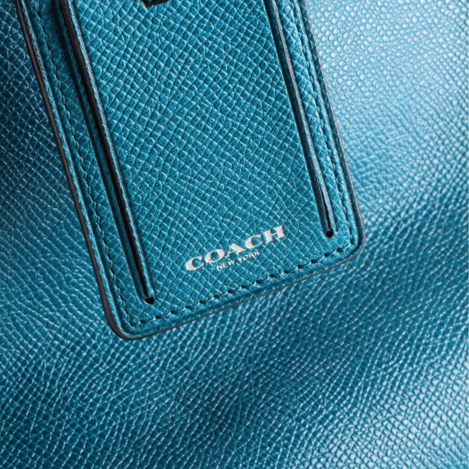 Coach Zip-Top Tote in Grained Leather