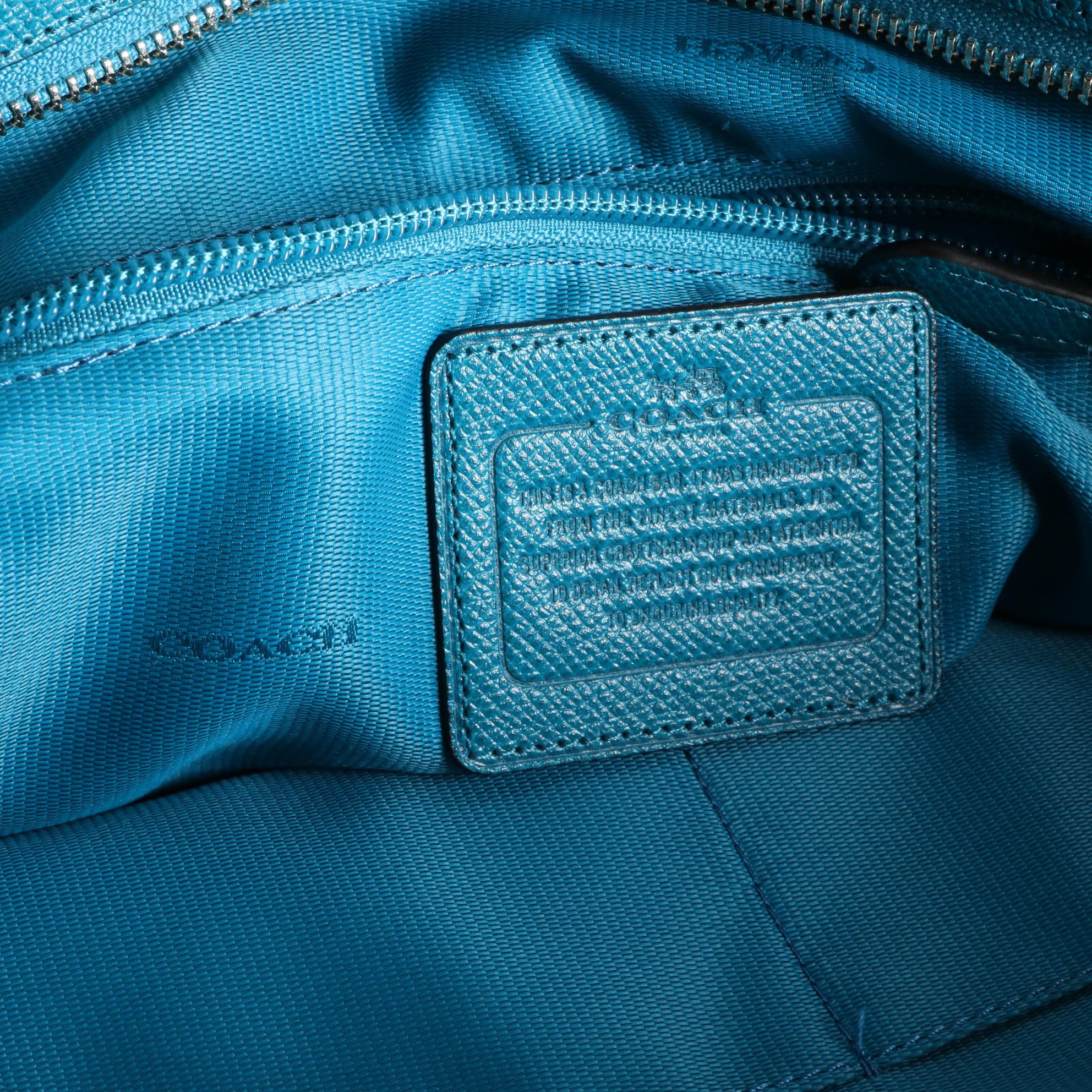 Coach Zip-Top Tote in Grained Leather