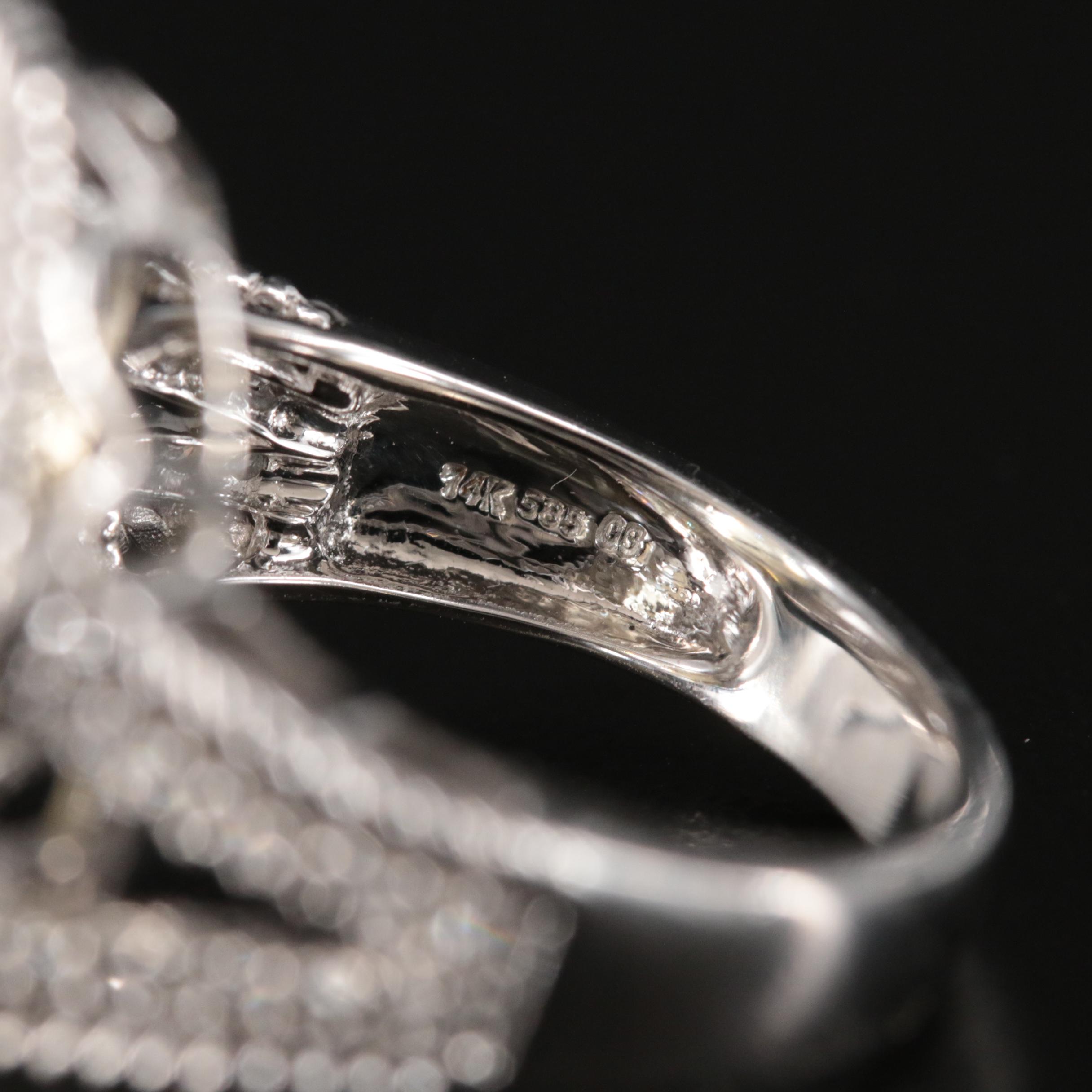 14K Citrine and Diamond Ring