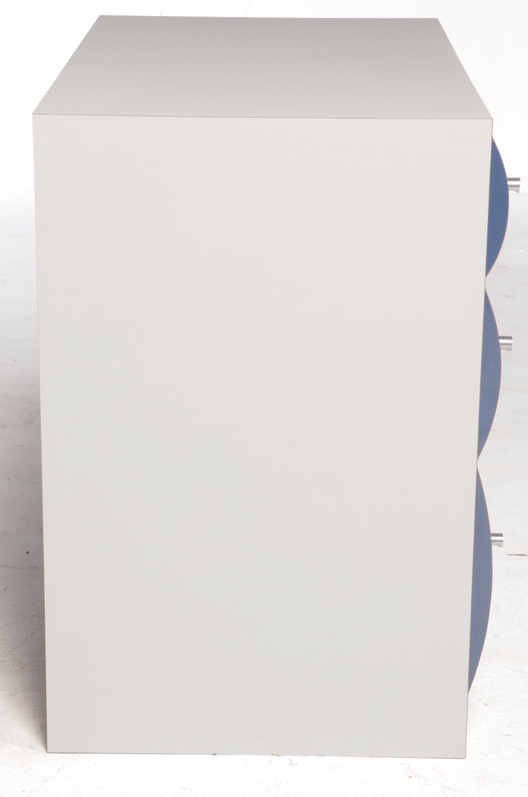 Post Modernist Laminate Three-Drawer Chest, Late 20th Century