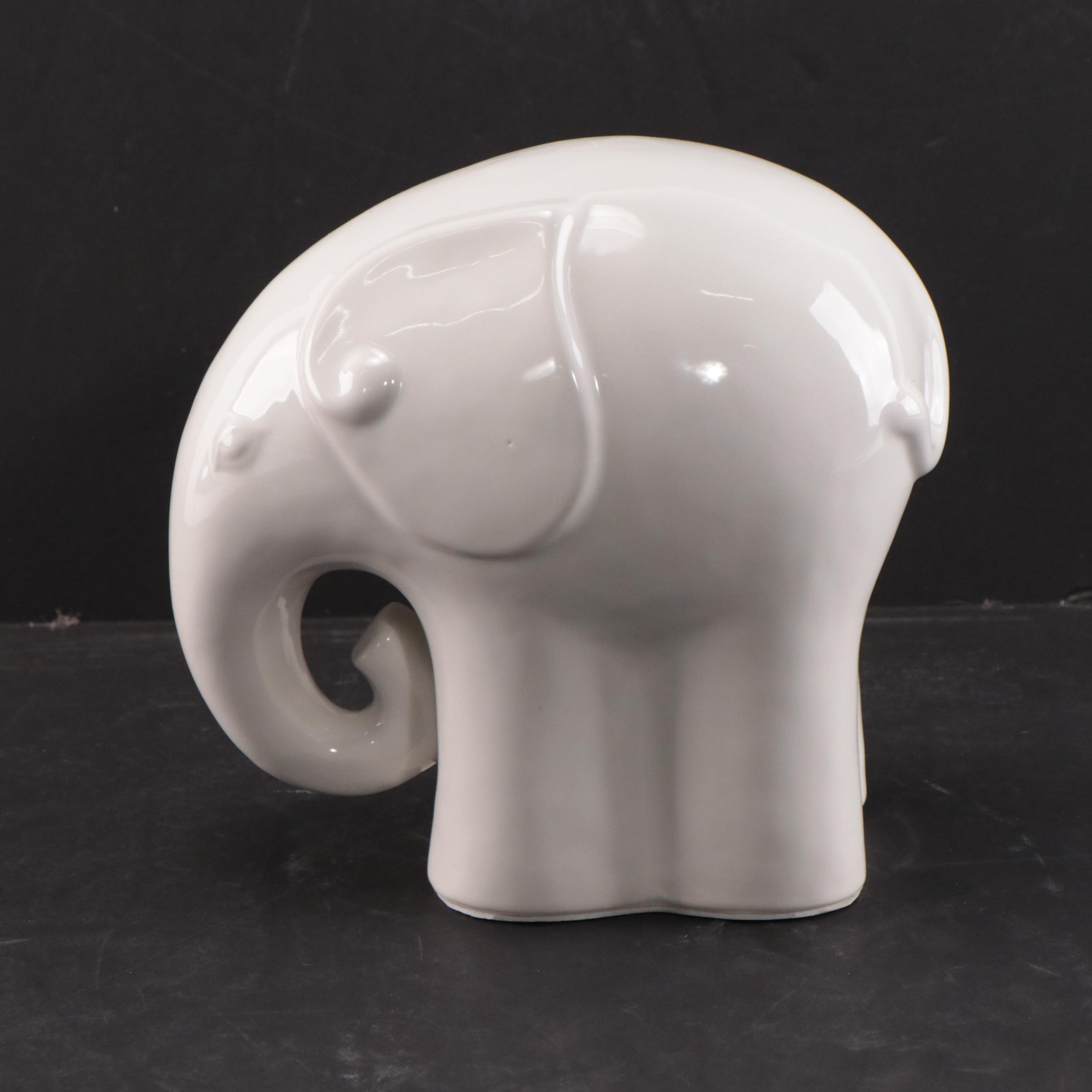 Port 68 Ceramic Elephant Figurine