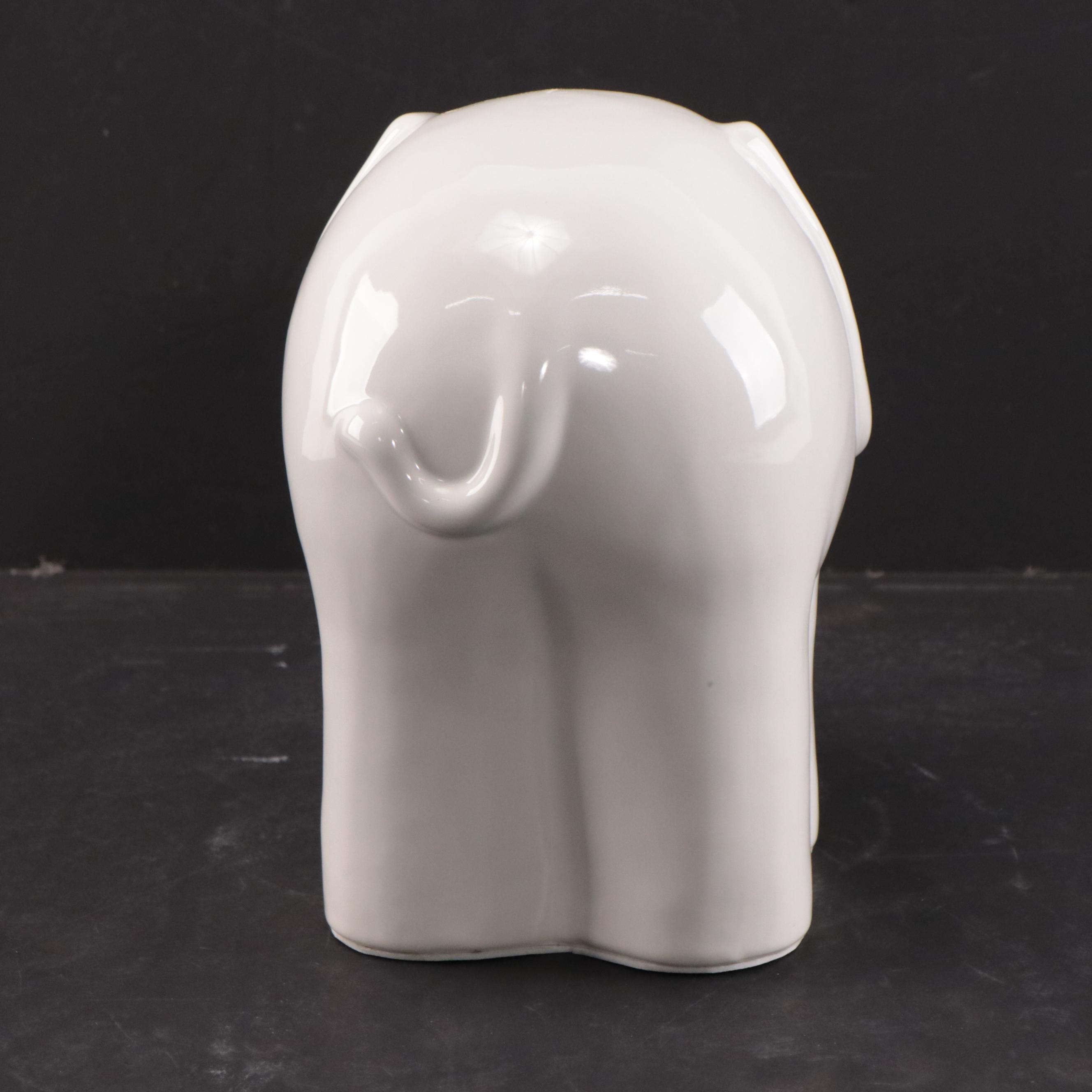 Port 68 Ceramic Elephant Figurine