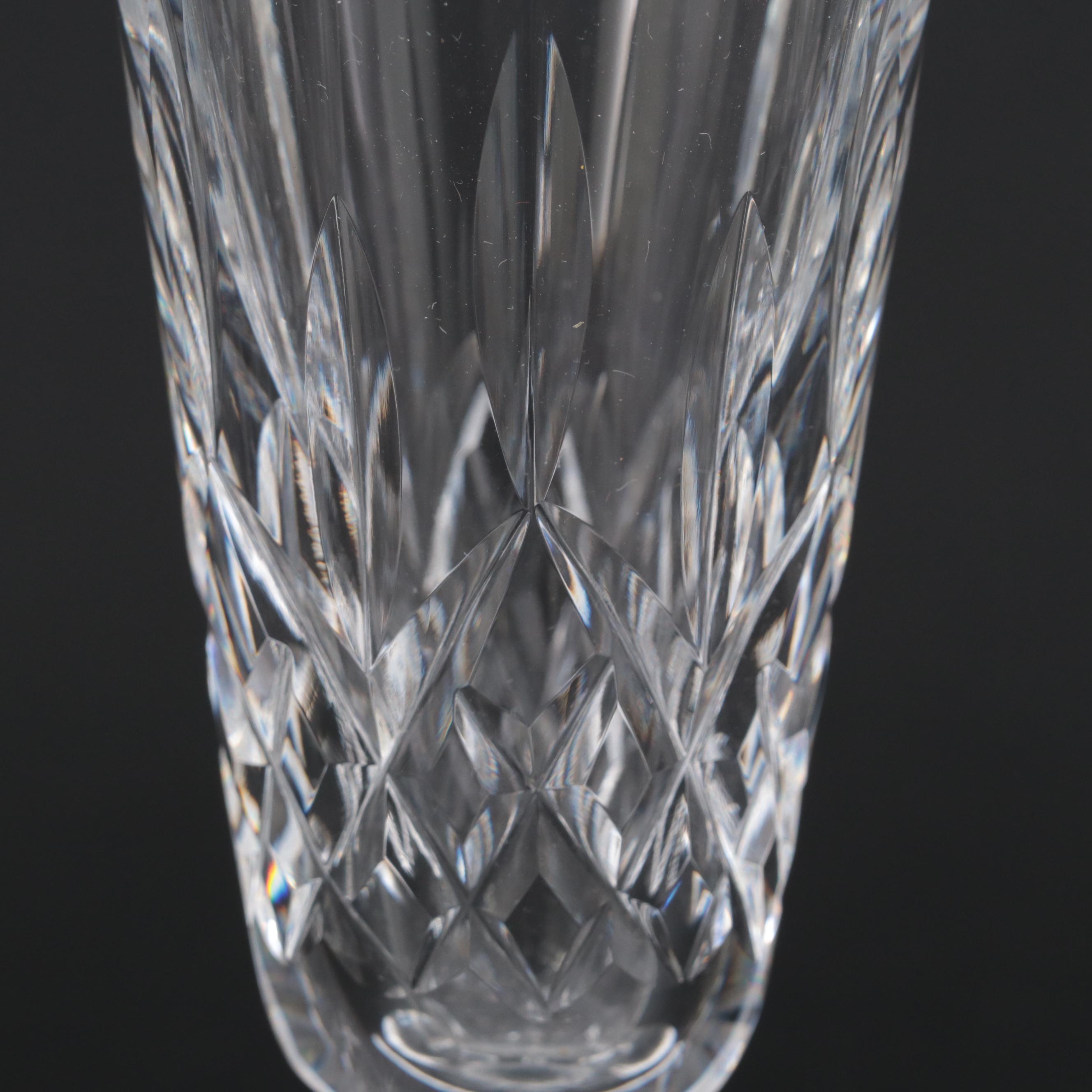 Waterford Crystal "Lismore" Claret Wine Glasses and Champagne Flutes