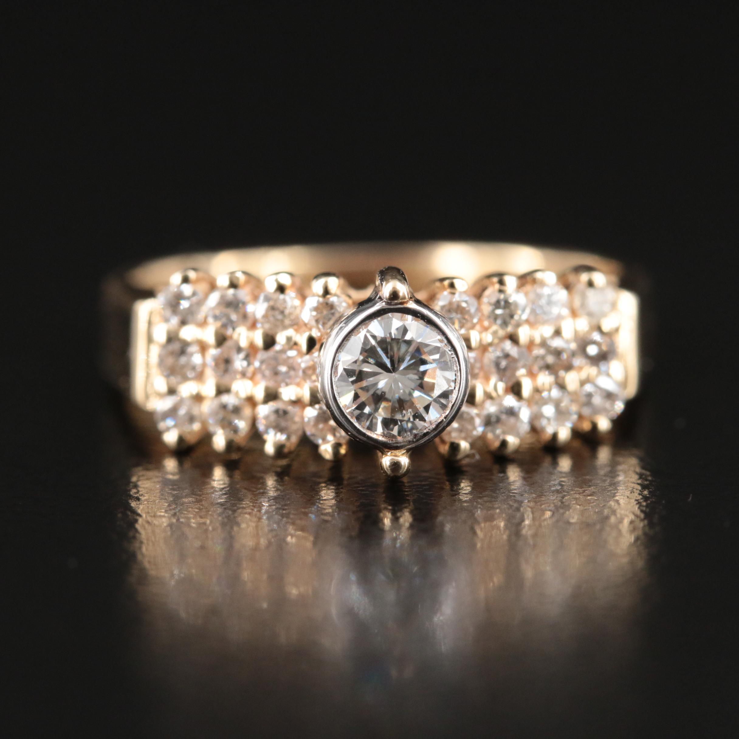 14K 0.71 CTW Diamond Ring