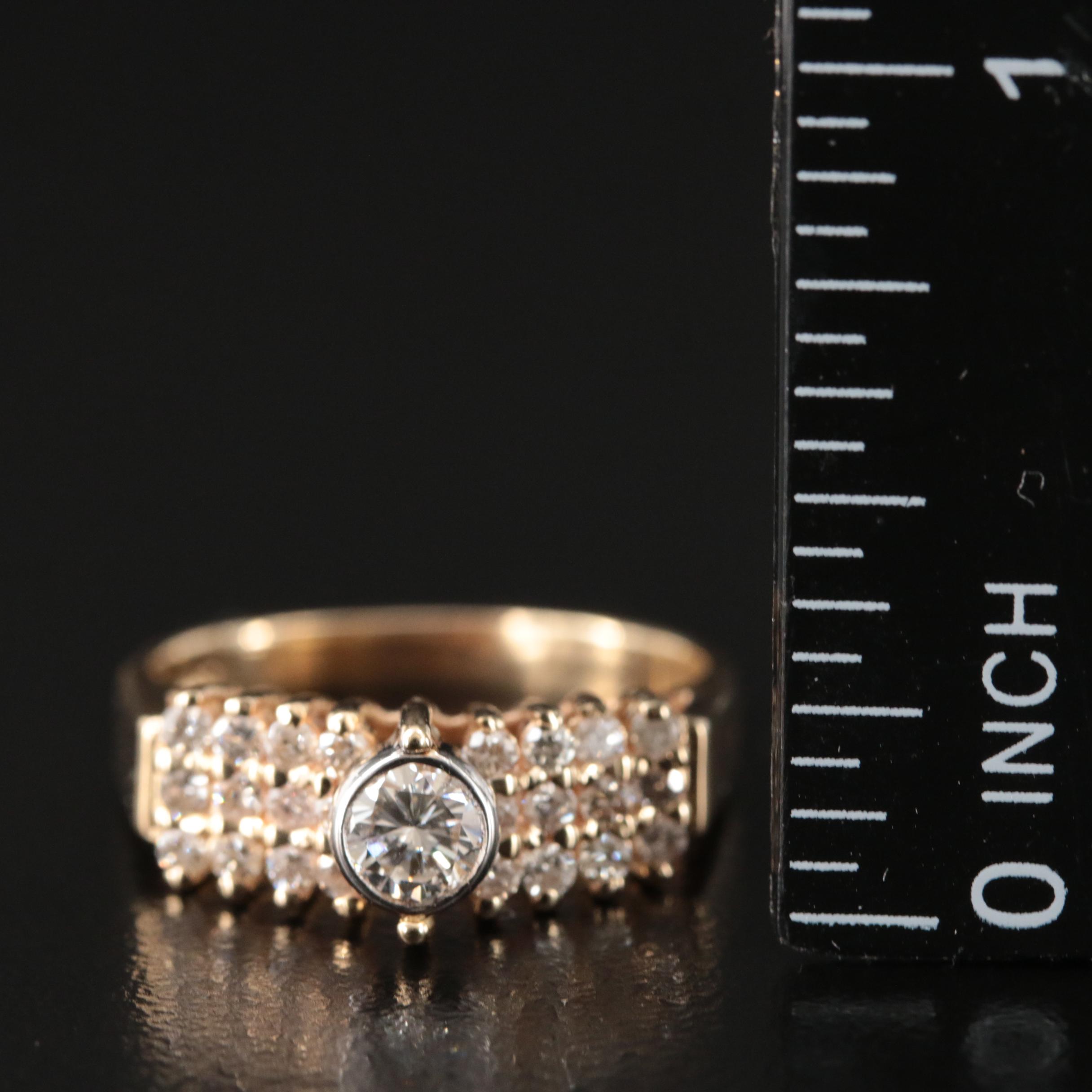 14K 0.71 CTW Diamond Ring