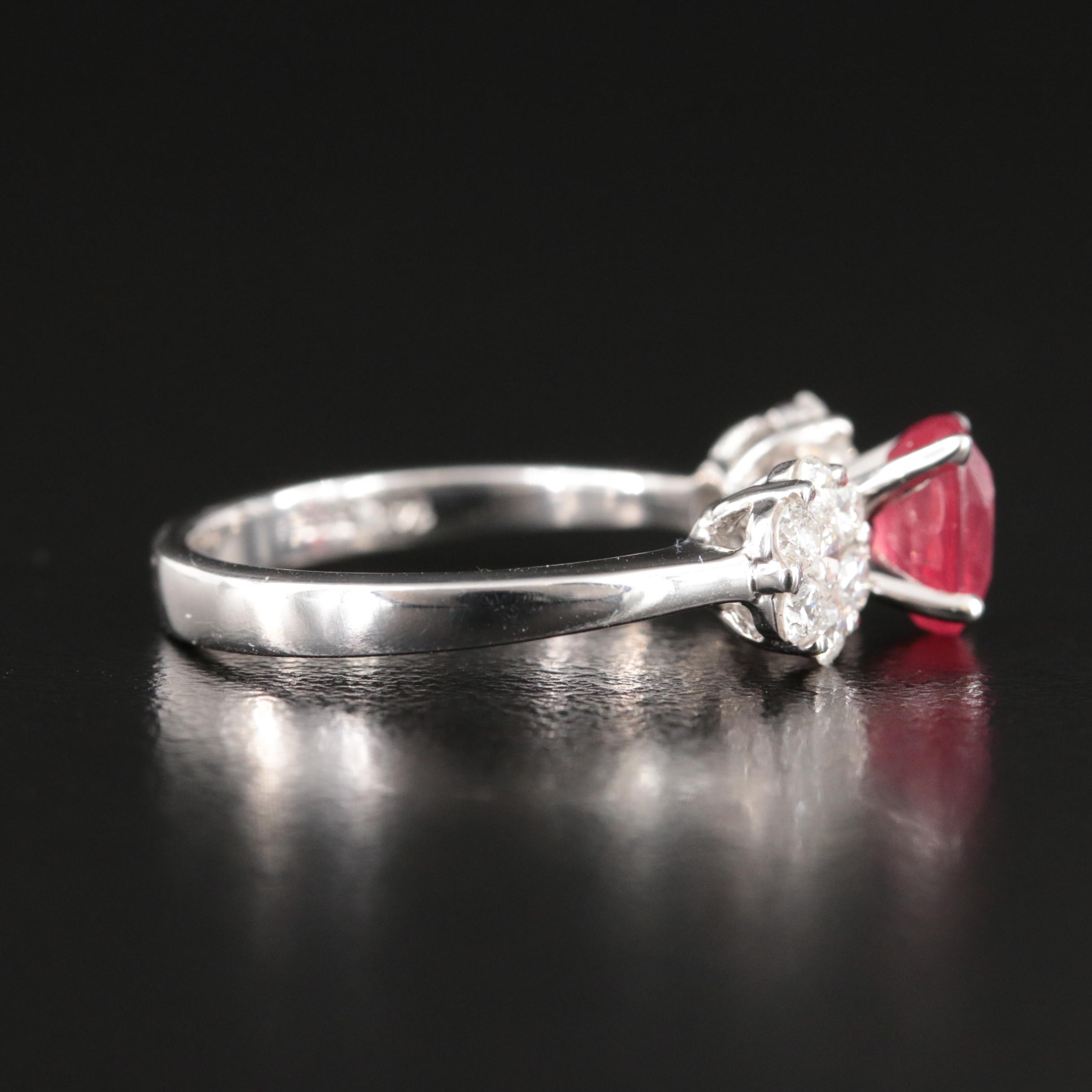 14K Spinel and Diamond Ring