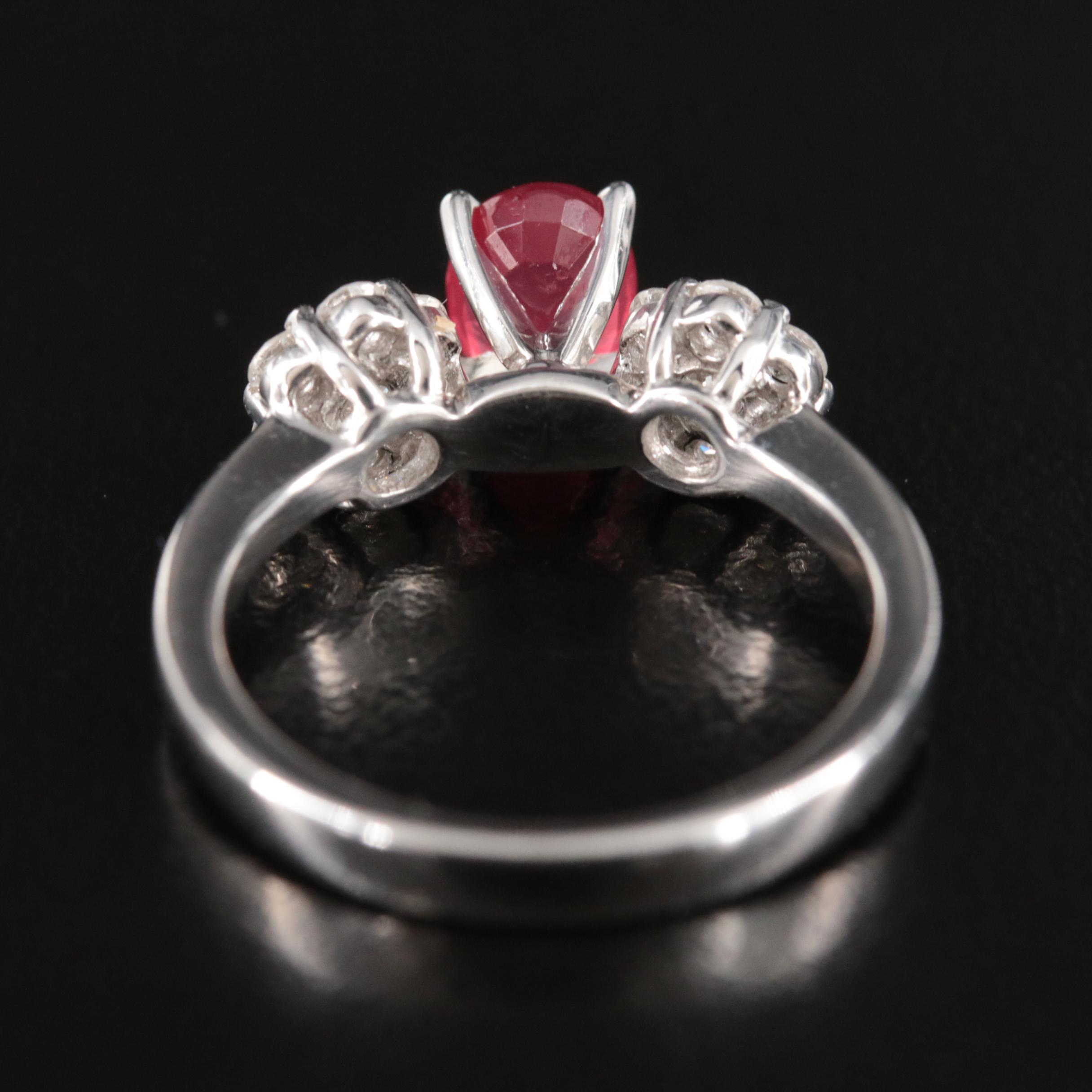 14K Spinel and Diamond Ring