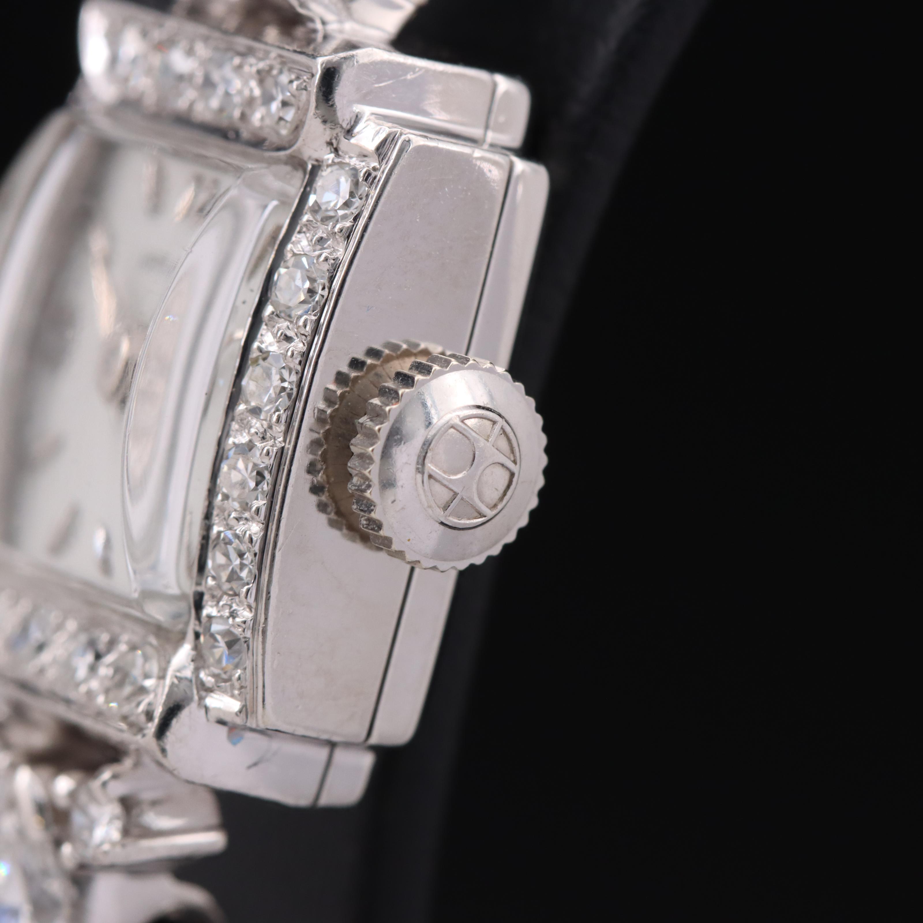 Diamond and Platinum Vintage Hamilton Watch