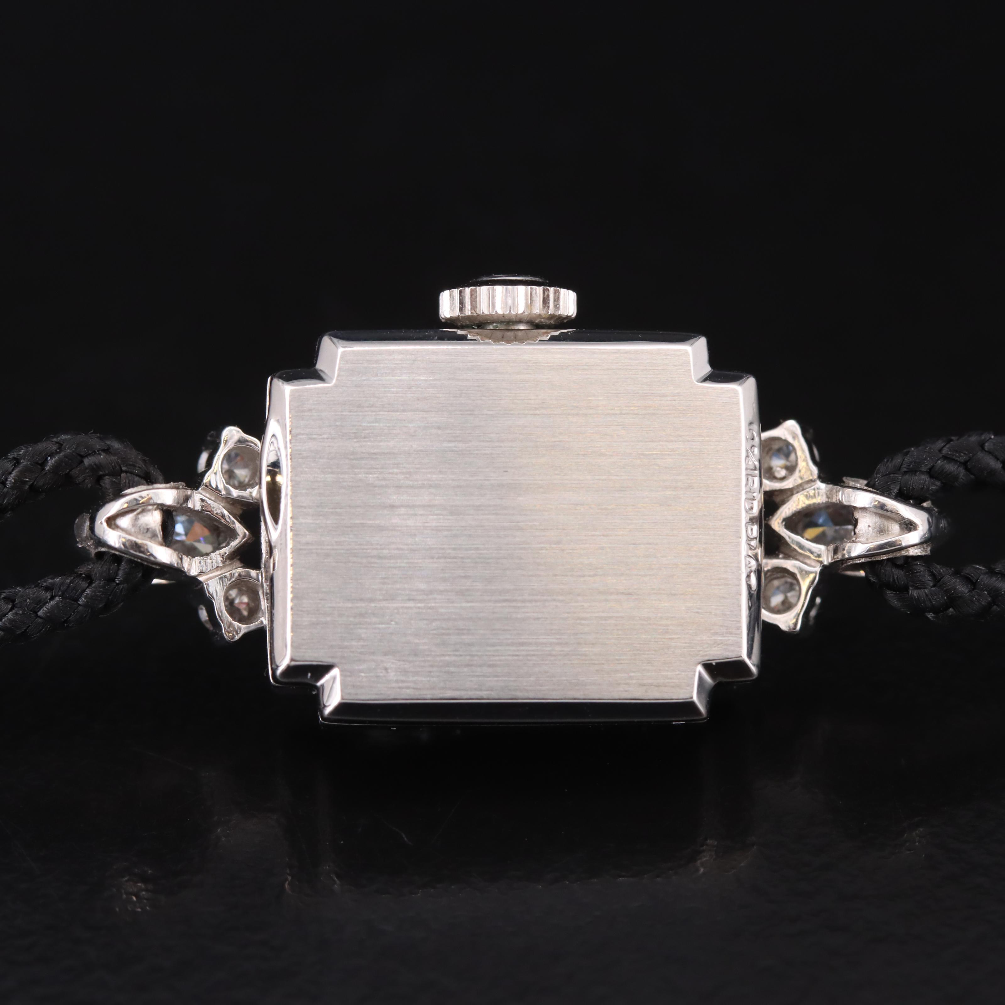 Diamond and Platinum Vintage Hamilton Watch