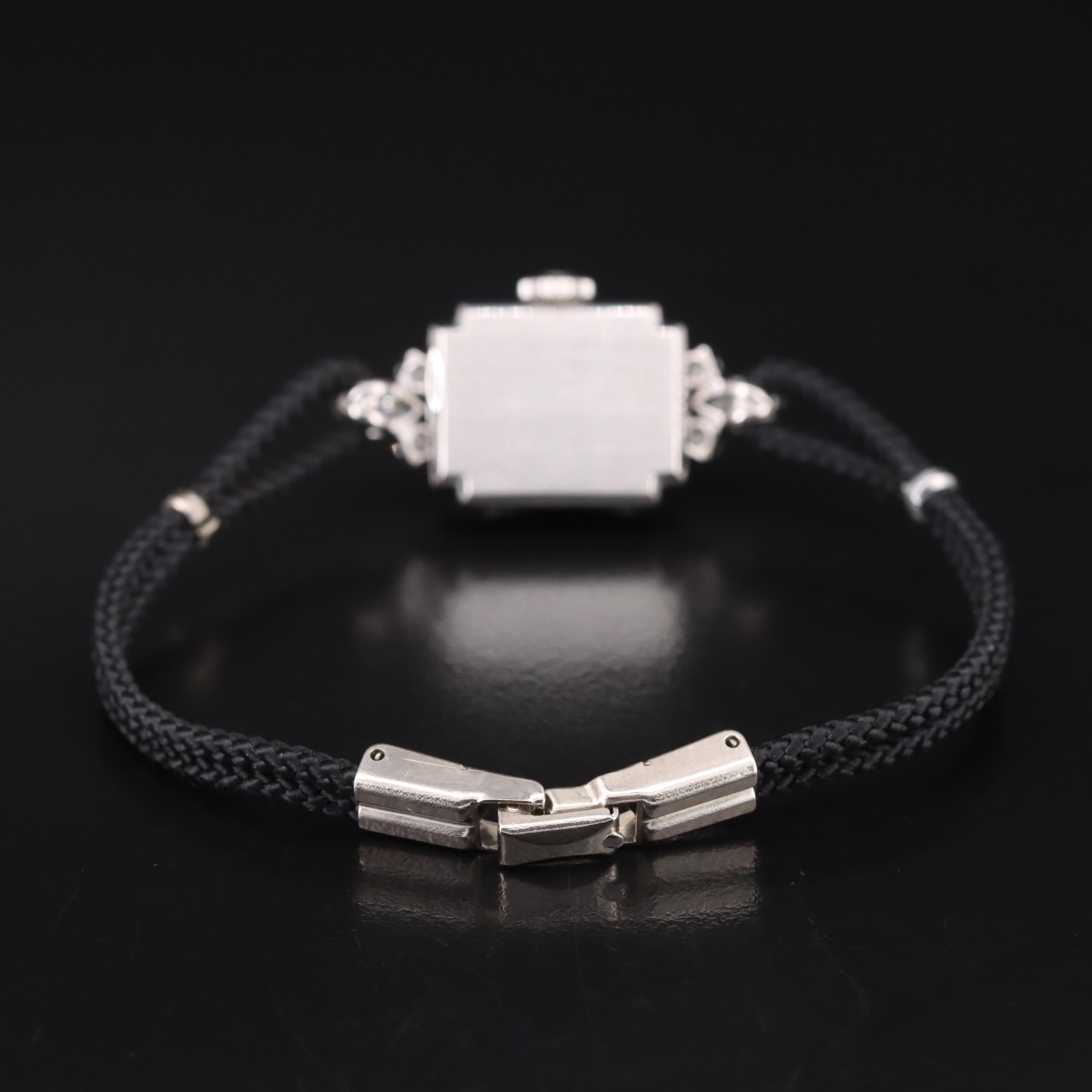 Diamond and Platinum Vintage Hamilton Watch