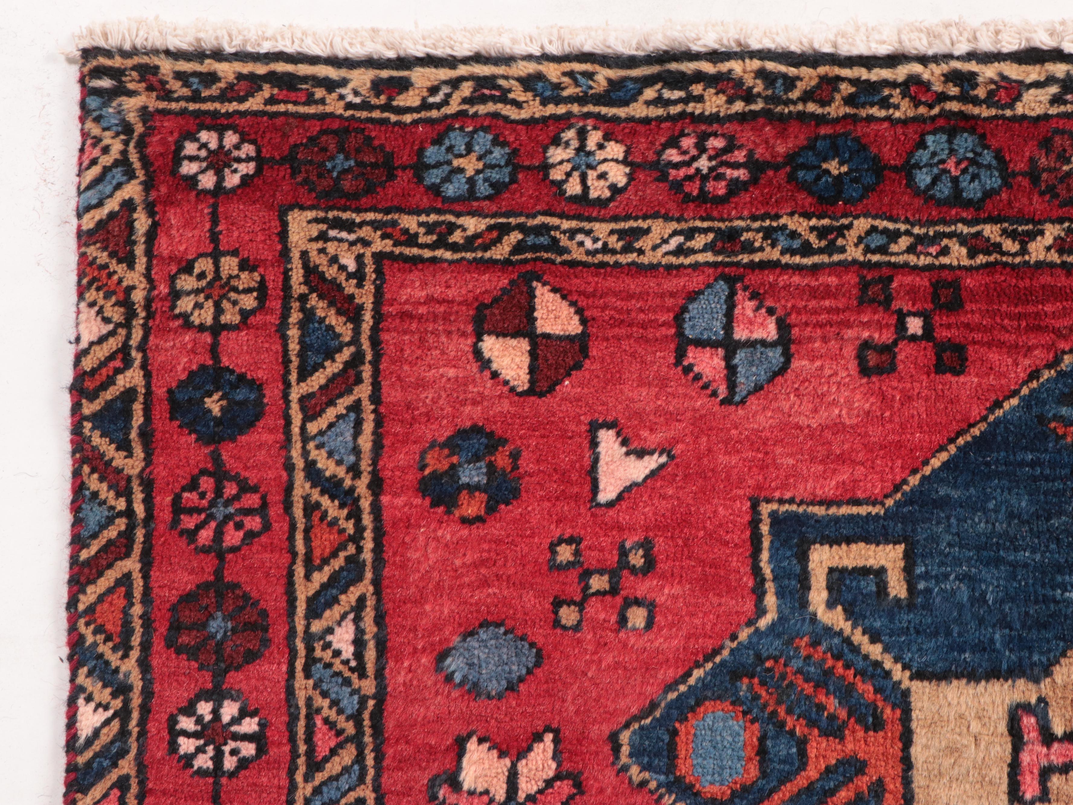 3'4 x 11'4 Hand-Knotted Persian Heriz Long Rug