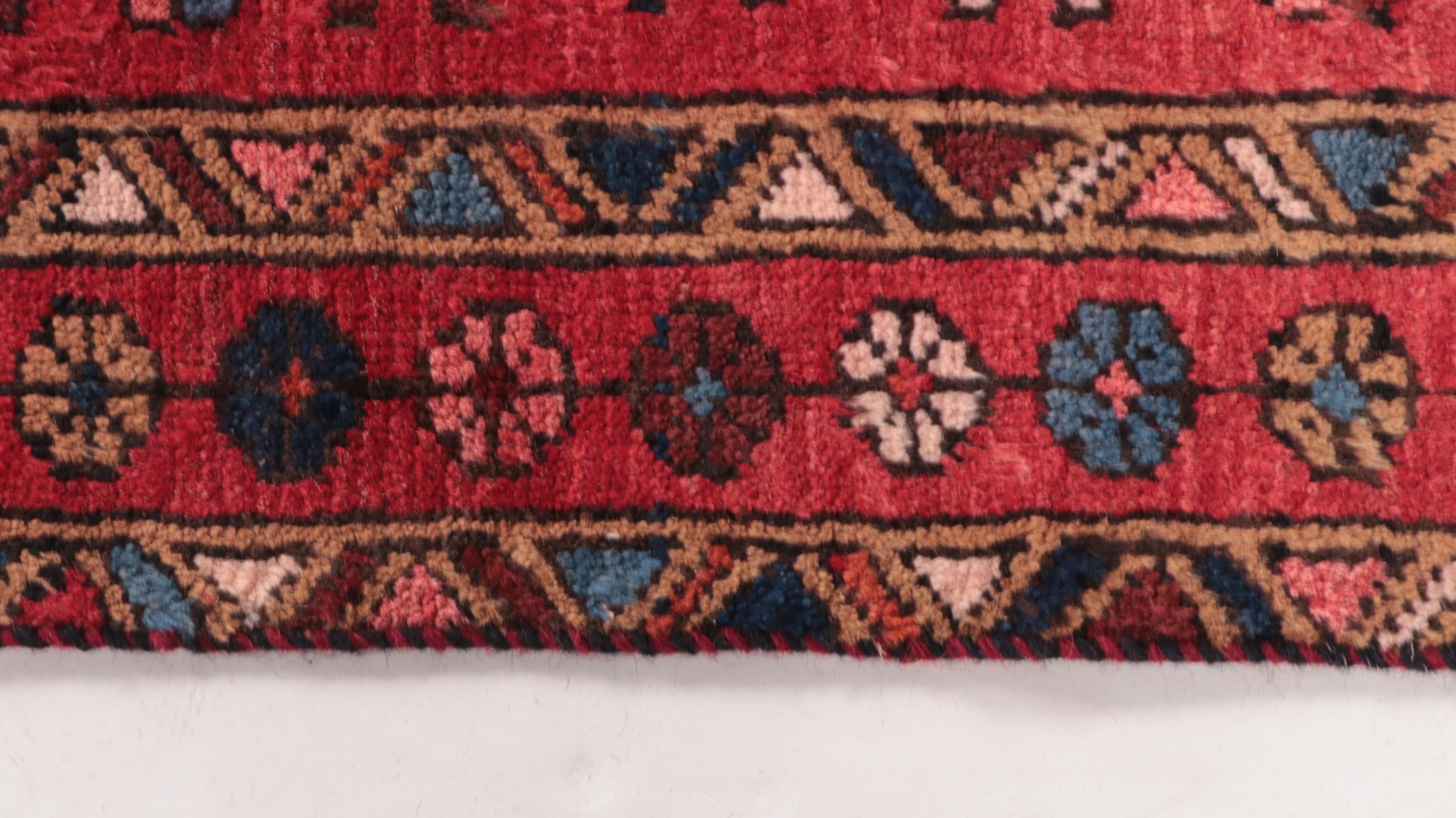 3'4 x 11'4 Hand-Knotted Persian Heriz Long Rug