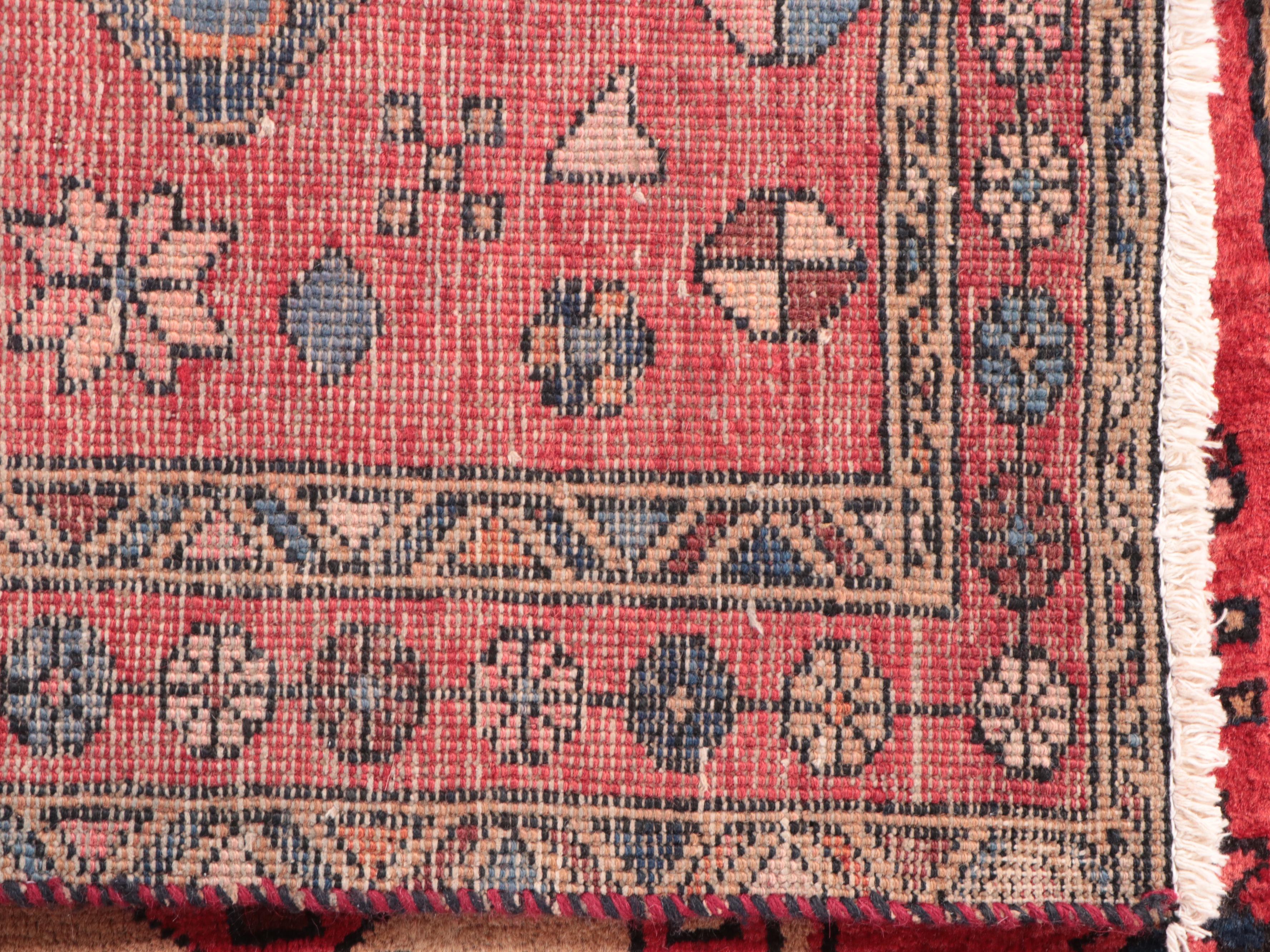 3'4 x 11'4 Hand-Knotted Persian Heriz Long Rug