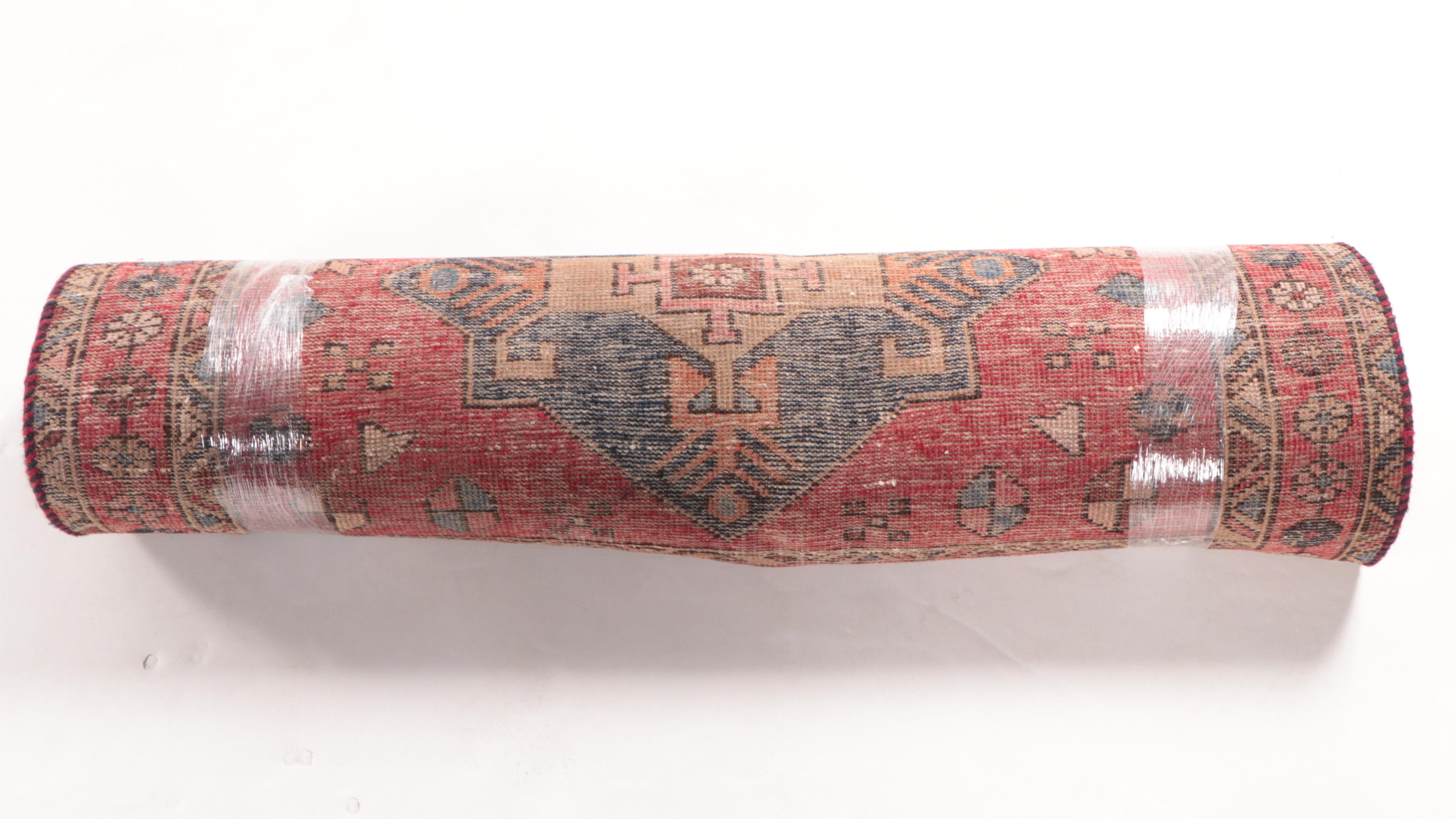 3'4 x 11'4 Hand-Knotted Persian Heriz Long Rug